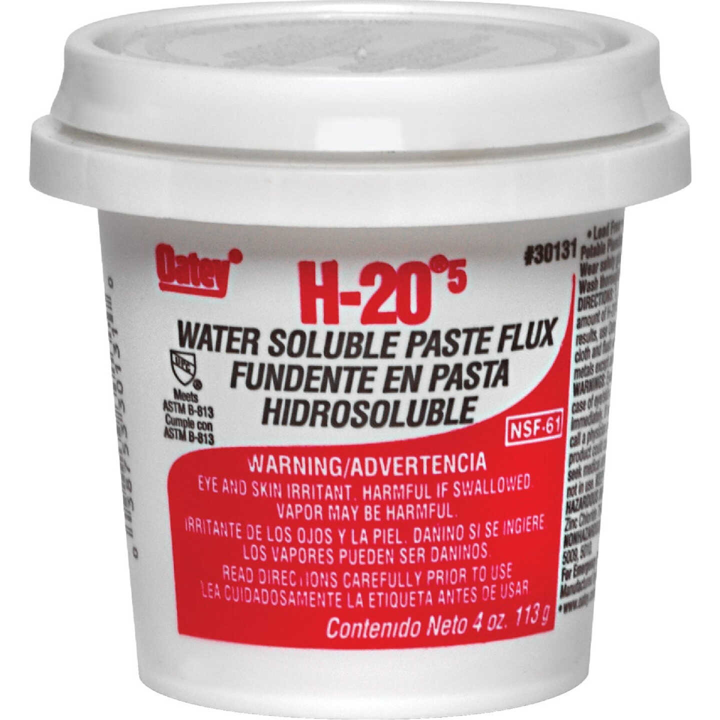 Oatey H-20 5 8 Oz. Water Soluble Flux, Paste Image 1