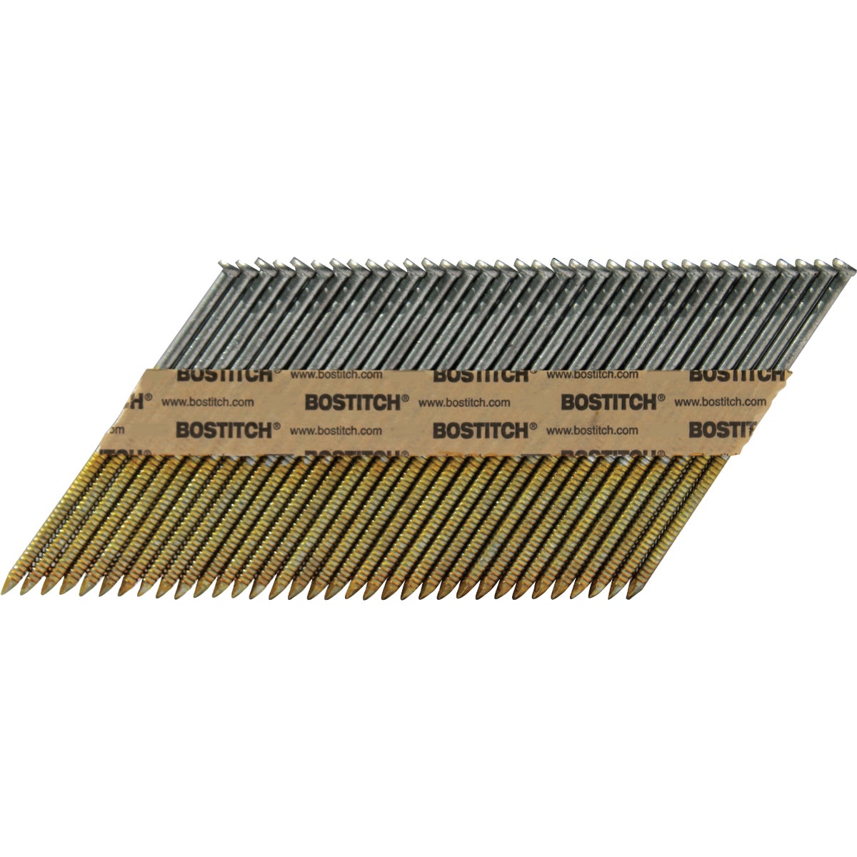 Bostitch 30 Deg Paper Tape Galvanized Offset Round Head Framing Stick Nail, 3 In. x .120 In. (2000 Ct.) Image 1