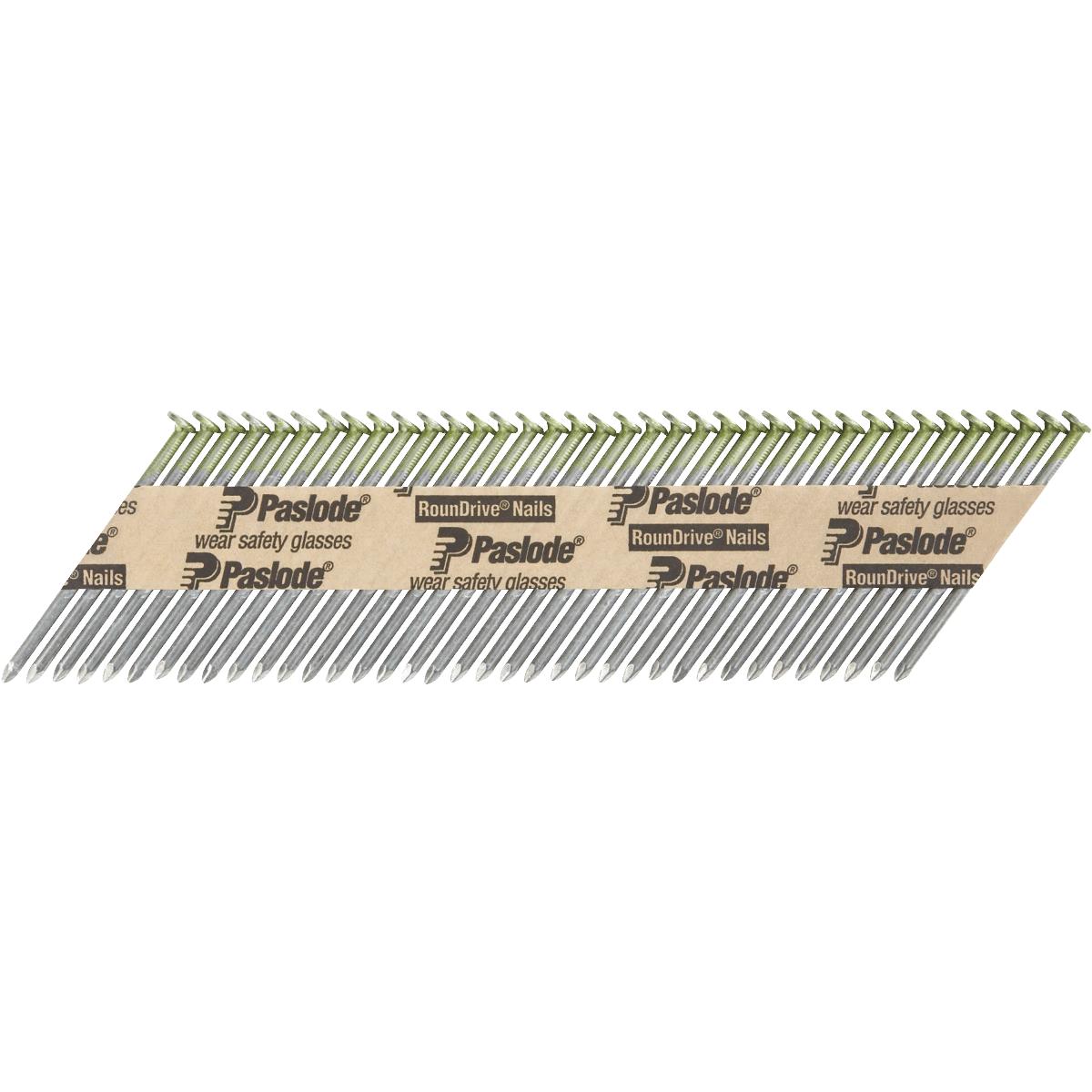 Paslode RounDrive 30 Degree Paper Tape Hot-Dipped Galvanized Offset Round Head Framing Stick Nail, 3
