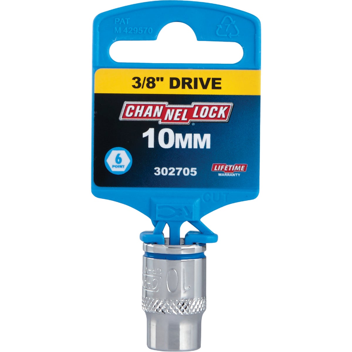 Channellock 3/8 In. Drive 10 mm 6-Point Shallow Metric Socket Image 2