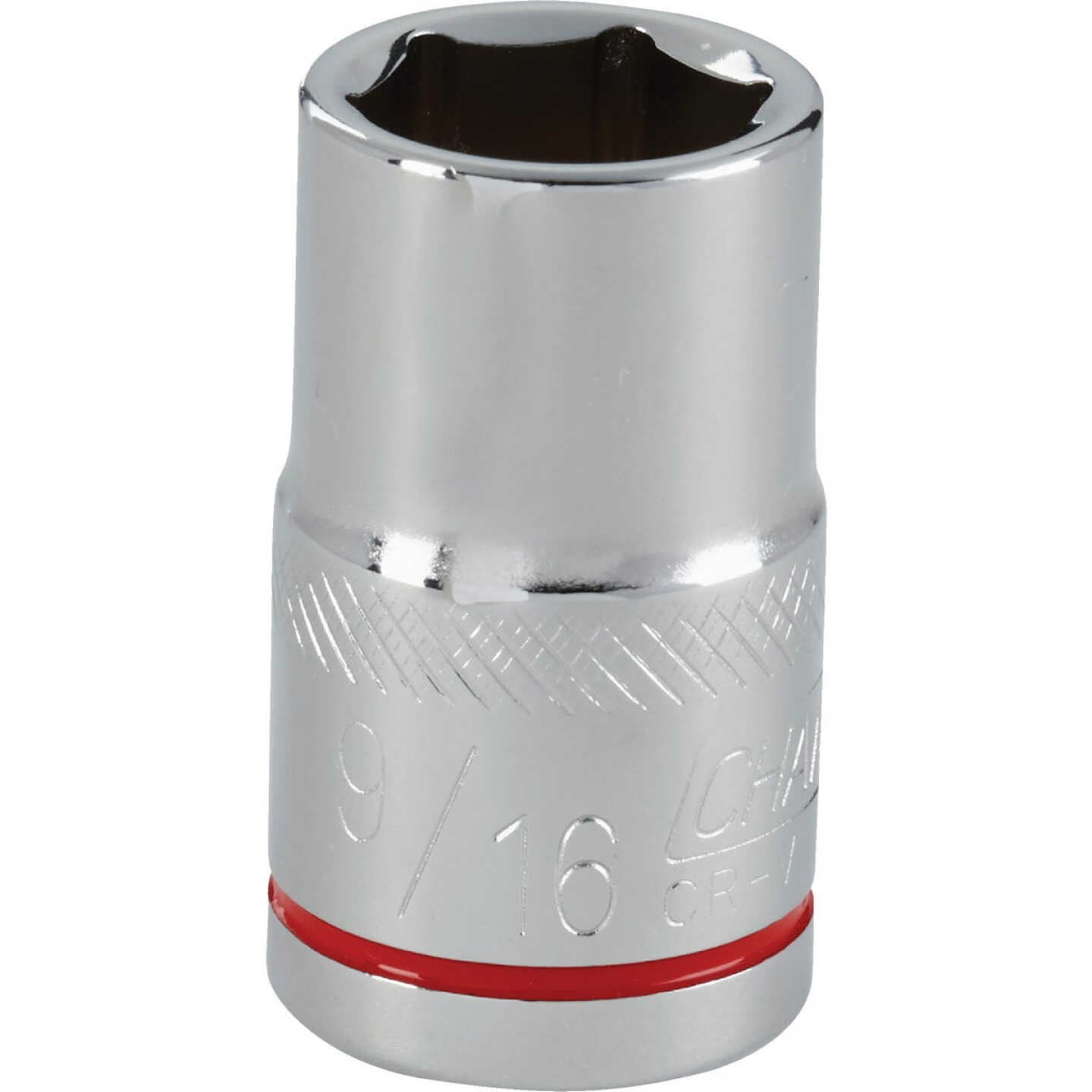 Channellock 1/2 In. Drive 9/16 In. 6-Point Shallow Standard Socket Image 1