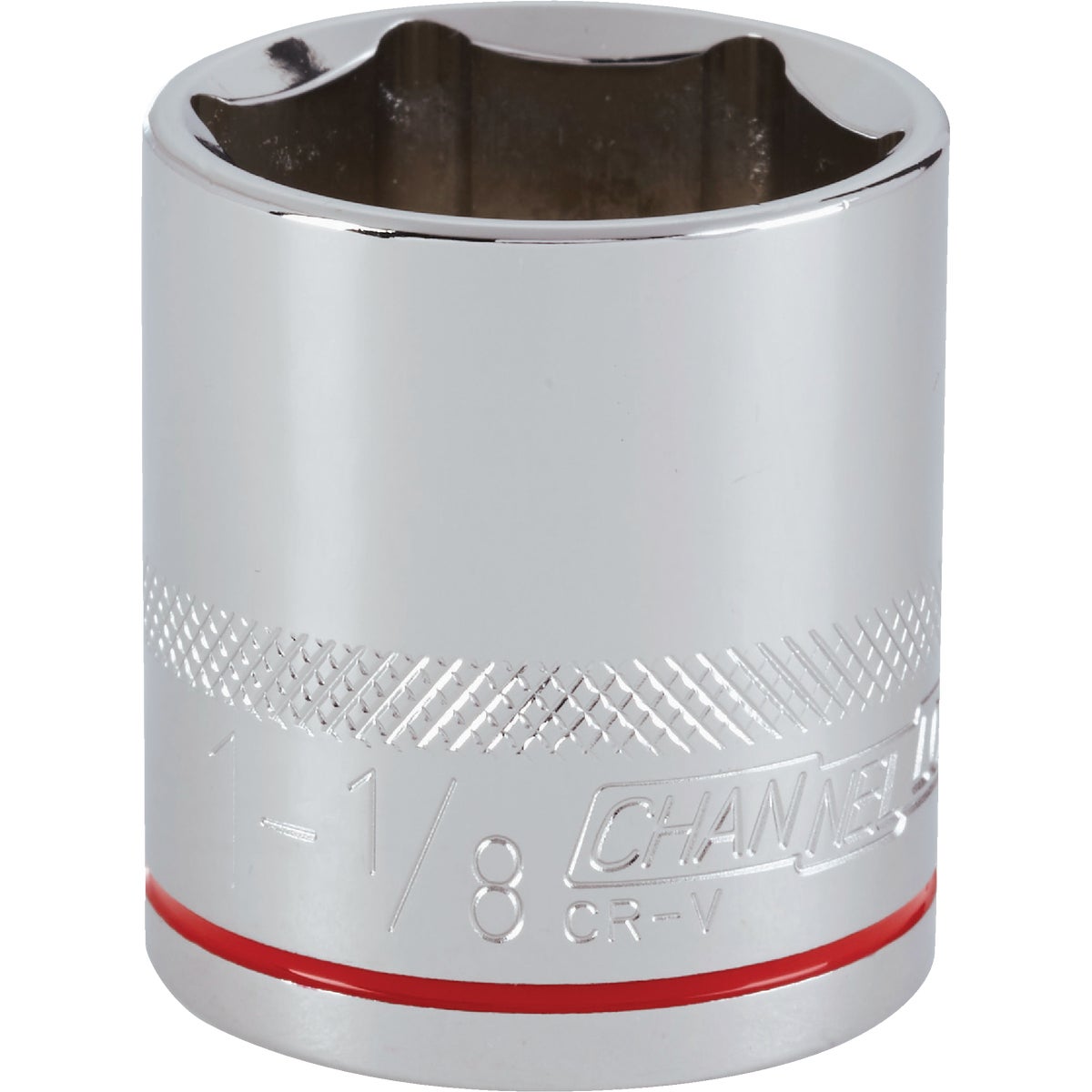 Channellock 1/2 In. Drive 1-1/8 In. 6-Point Shallow Standard Socket Image 1