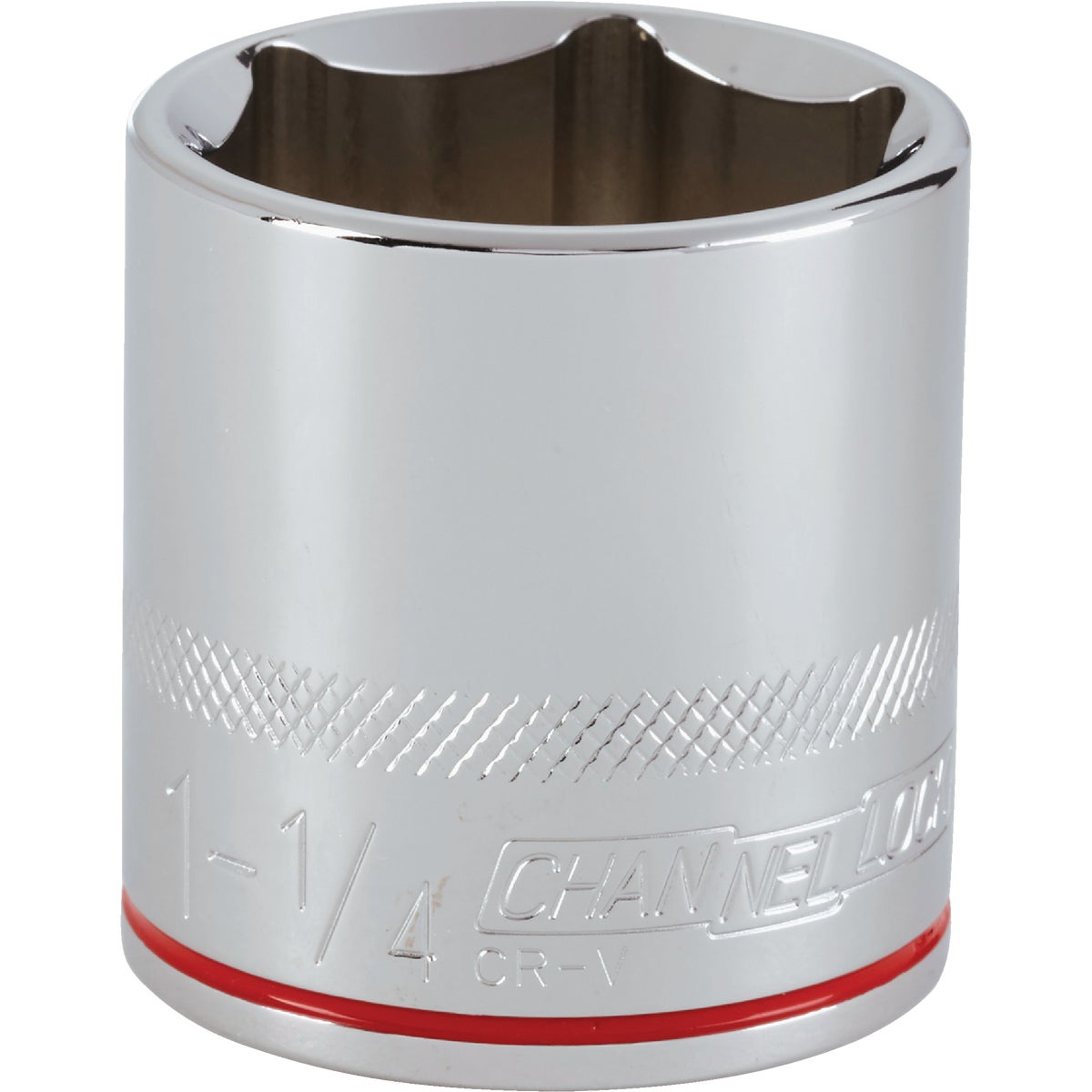 Channellock 1/2 In. Drive 1-1/4 In. 6-Point Shallow Standard Socket Image 1