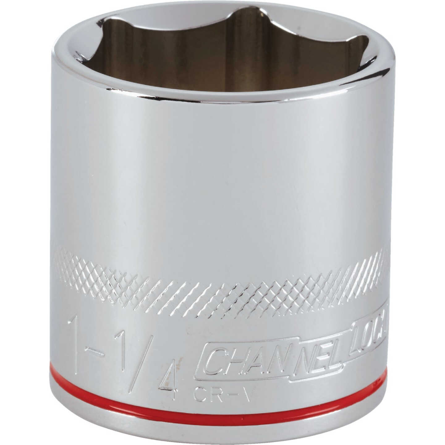 Channellock 1/2 In. Drive 1-1/4 In. 6-Point Shallow Standard Socket Image 1
