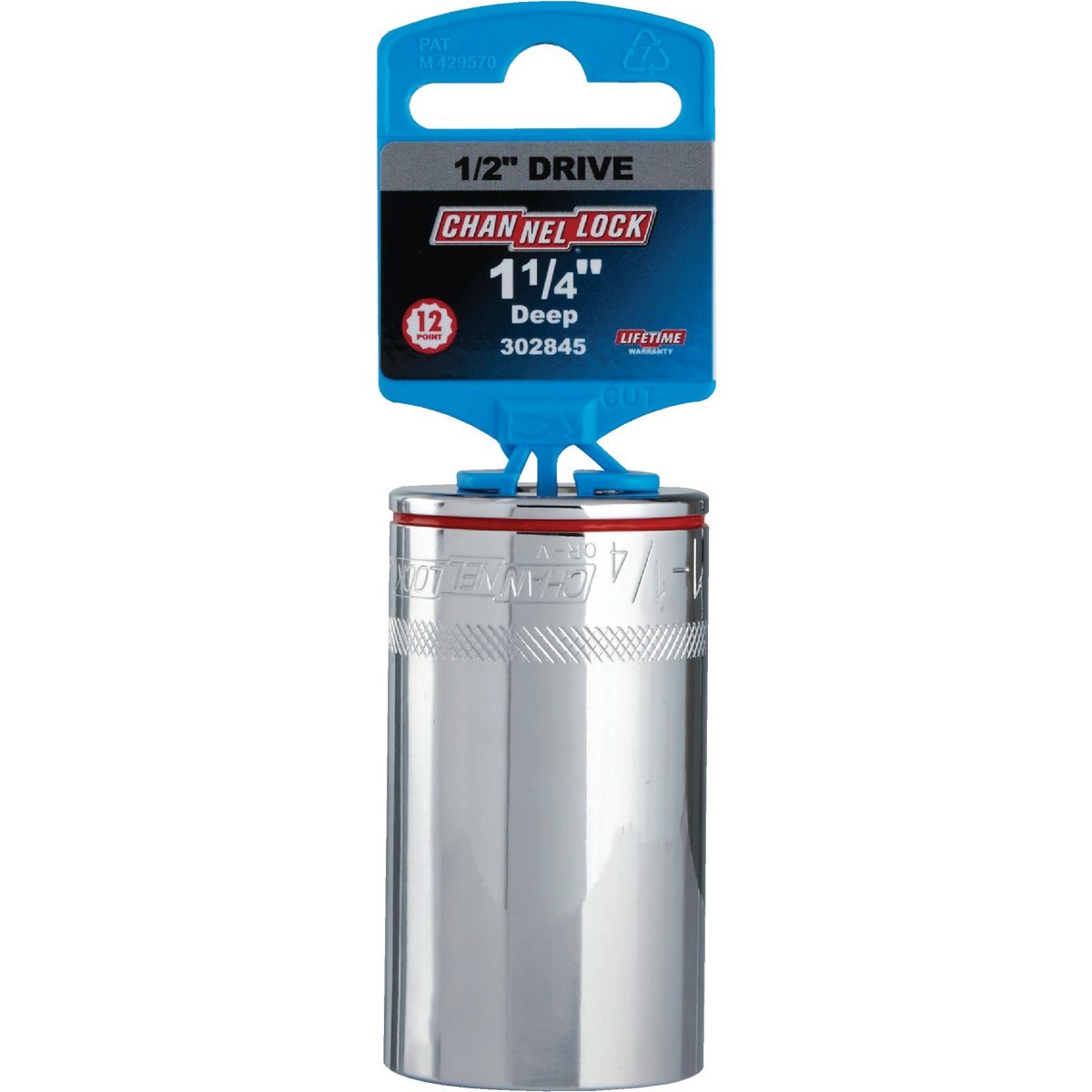 Channellock 1/2 In. Drive 1-1/4 In. 12-Point Deep Standard Socket Image 2