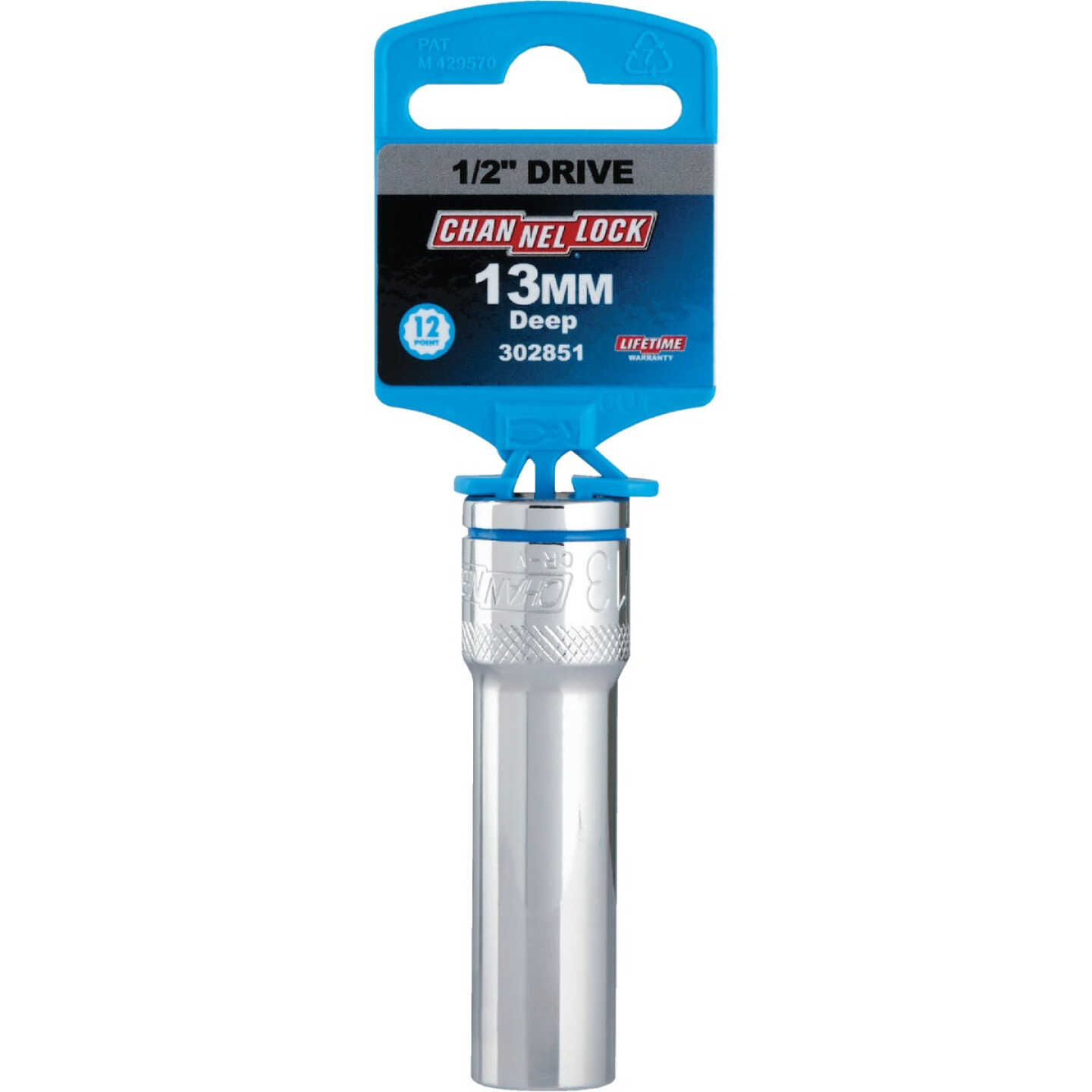 Channellock 1/2 In. Drive 13 mm 12-Point Deep Metric Socket Image 2