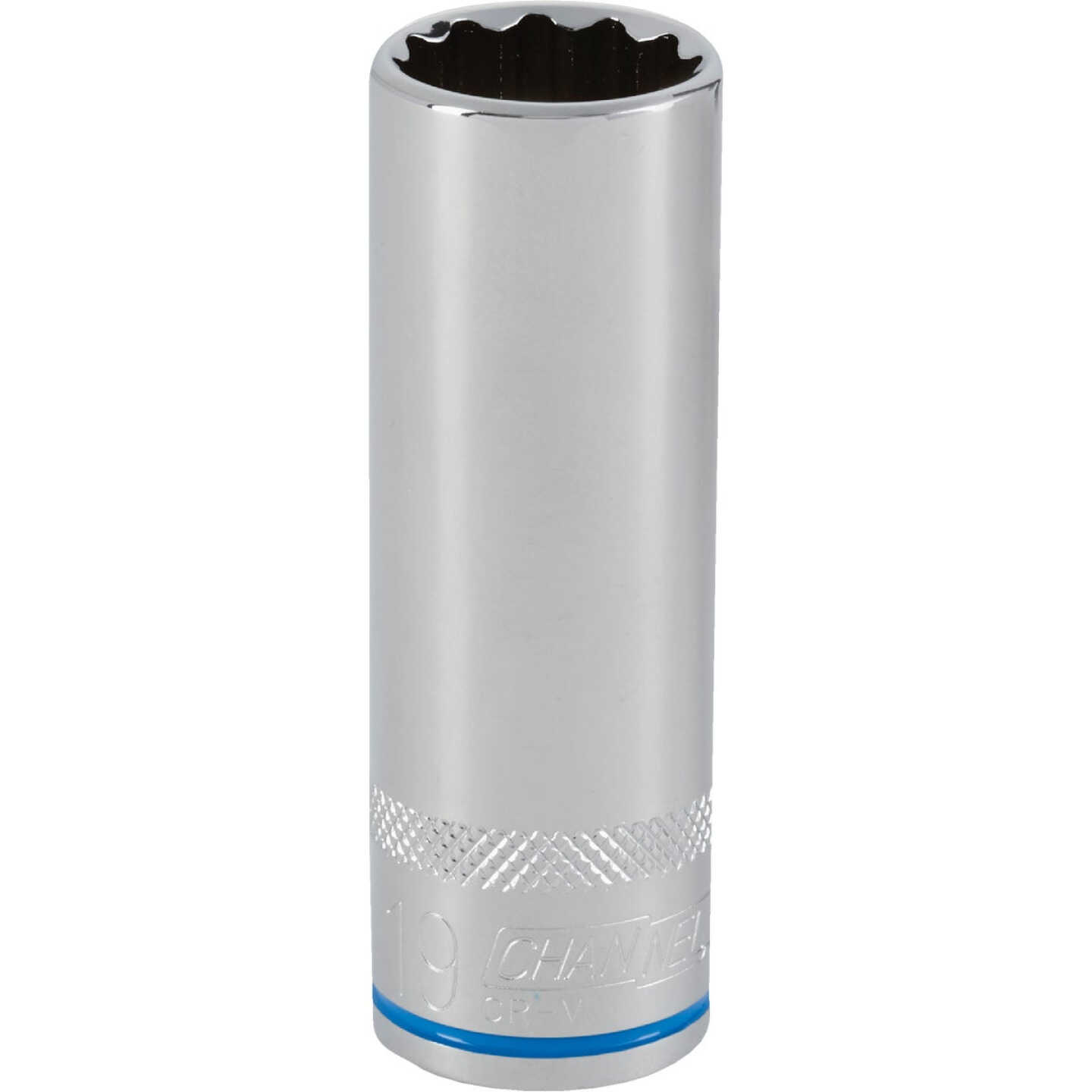 Channellock 1/2 In. Drive 19 mm 12-Point Deep Metric Socket Image 1