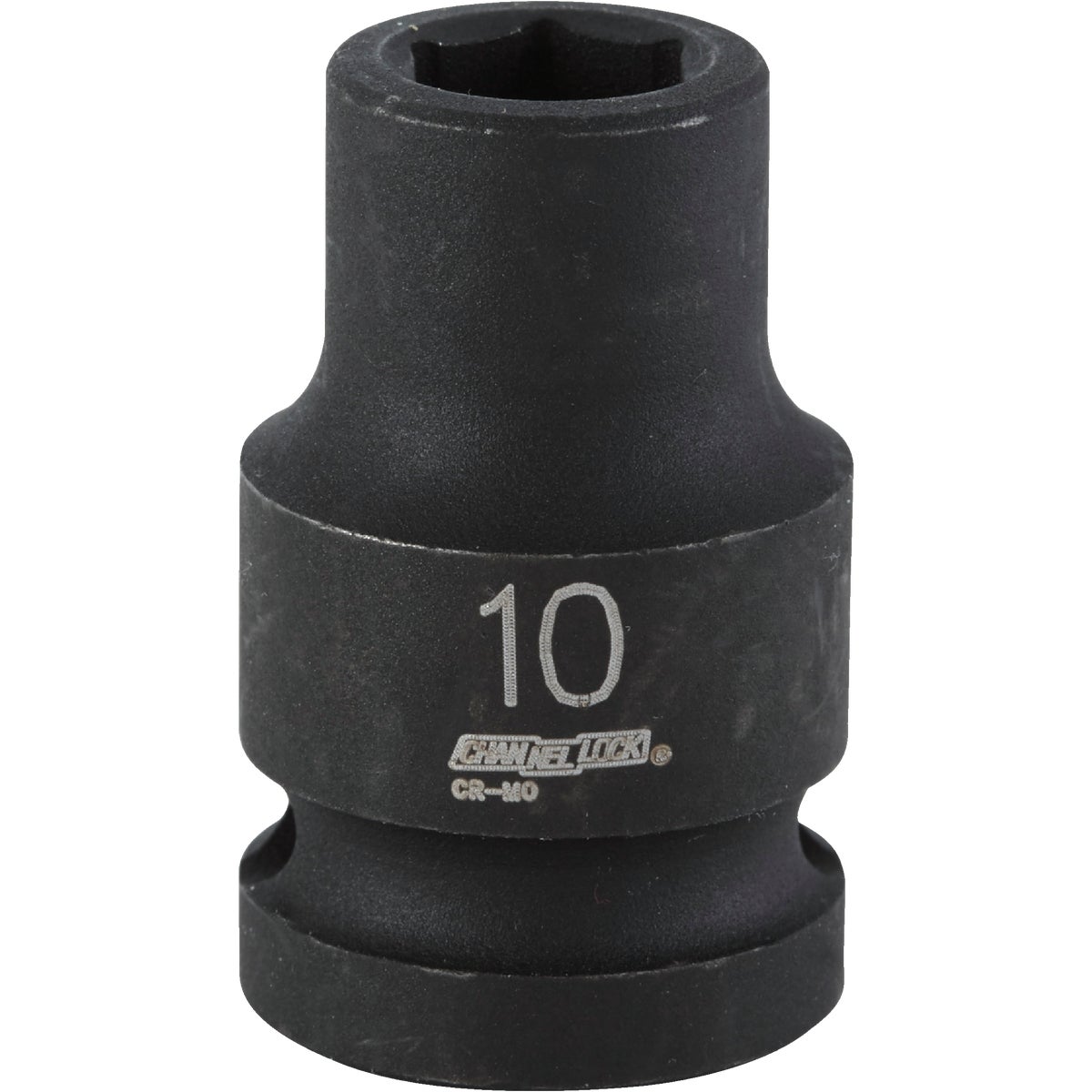 Channellock 1/2 In. Drive 10 mm 6-Point Shallow Metric Impact Socket Image 1