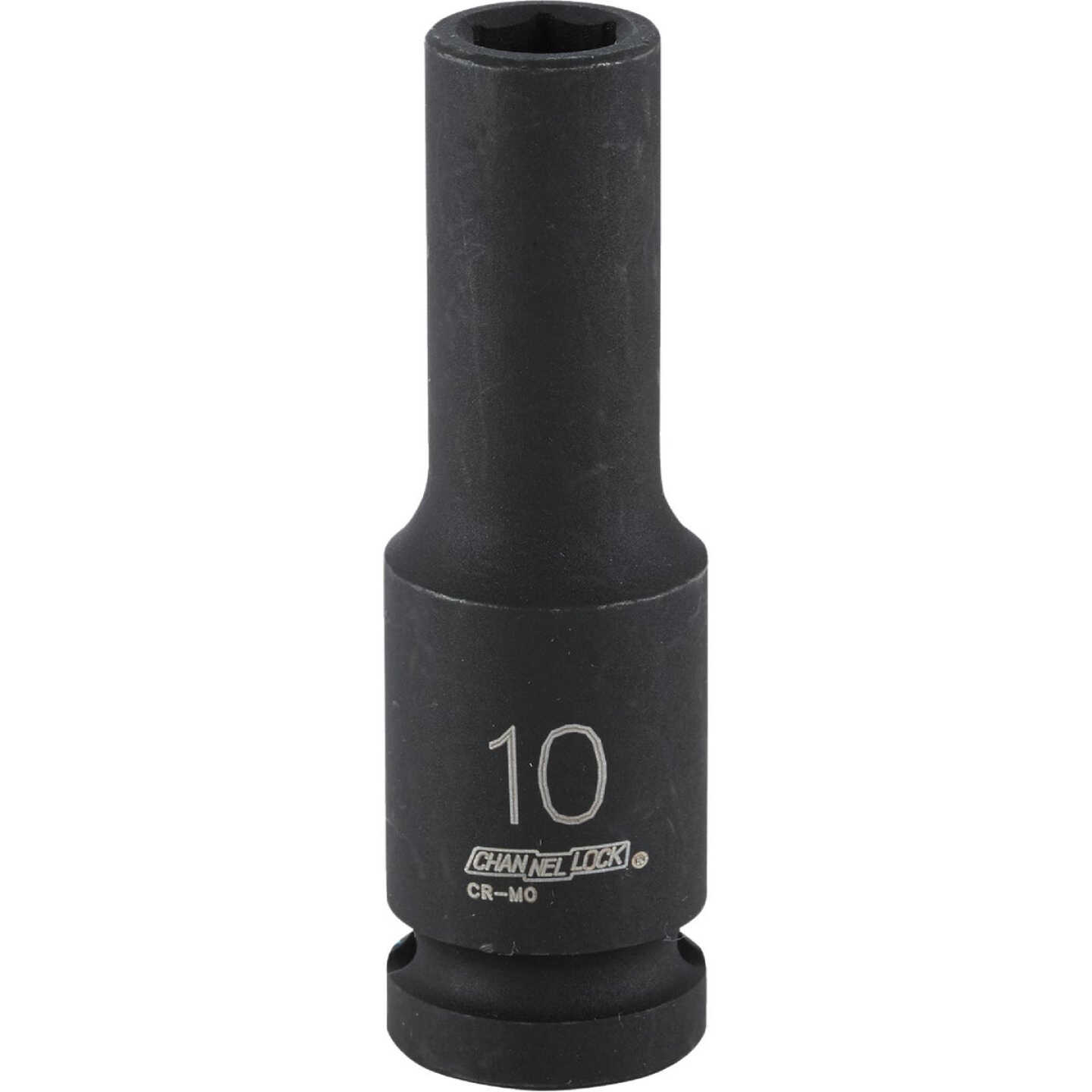 Channellock 1/2 In. Drive 10 mm 6-Point Deep Metric Impact Socket Image 1
