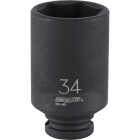 Channellock 1/2 In. Drive 34 mm 6-Point Deep Metric Impact Socket Image 1