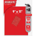 Diablo 9 In. x 11 In. 100 Grit Medium Sandpaper (4-Pack) Image 1