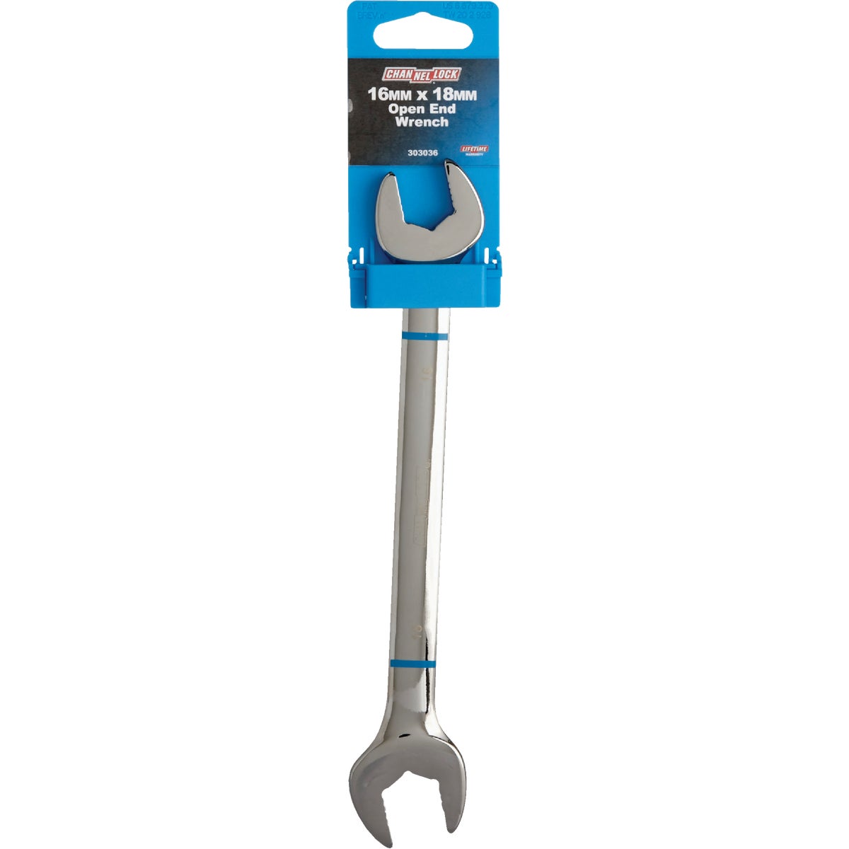 Channellock Metric 16 mm x 18 mm Open End Wrench Image 2