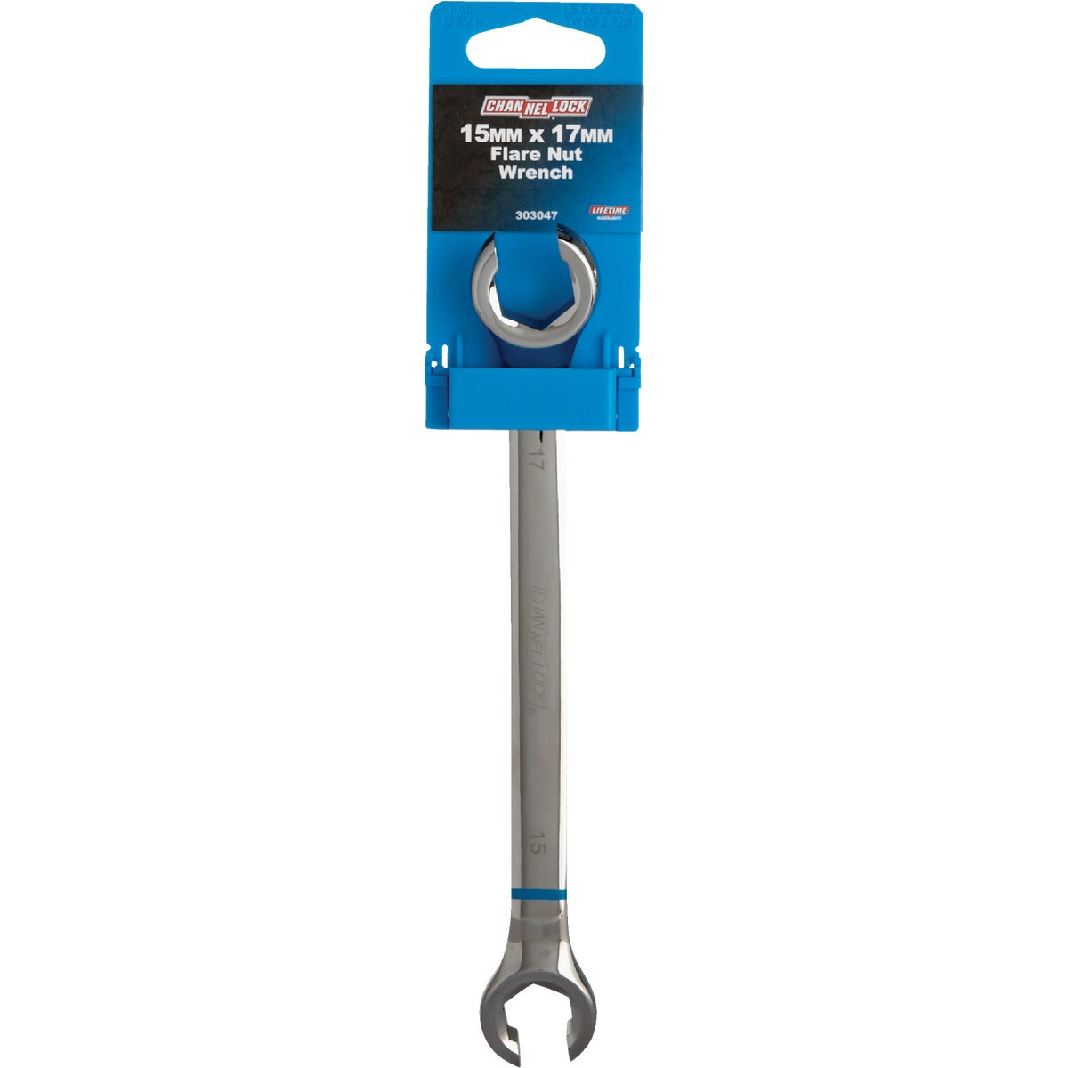 Channellock Metric 15 mm x 17 mm 6-Point Flare Nut Wrench Image 2