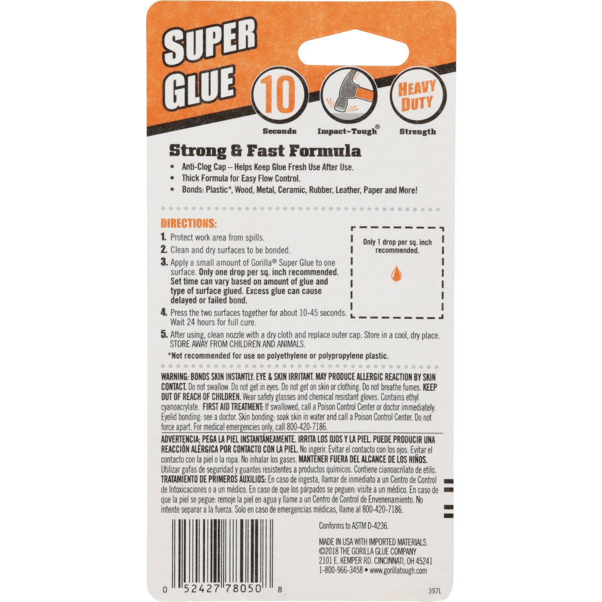 Gorilla 0.53 Oz. Liquid Super Glue Image 4