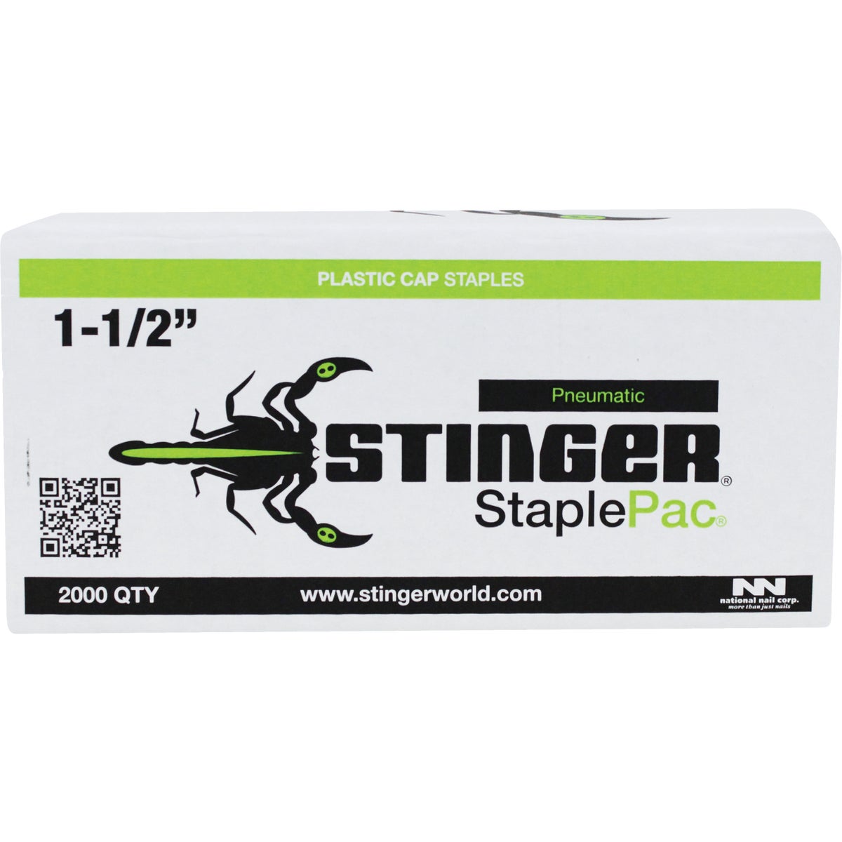 Stinger StaplePac 18-Gauge 7/16 In. x 1-1/2 In. Caps & Staples (2000 Ct.) Image 1