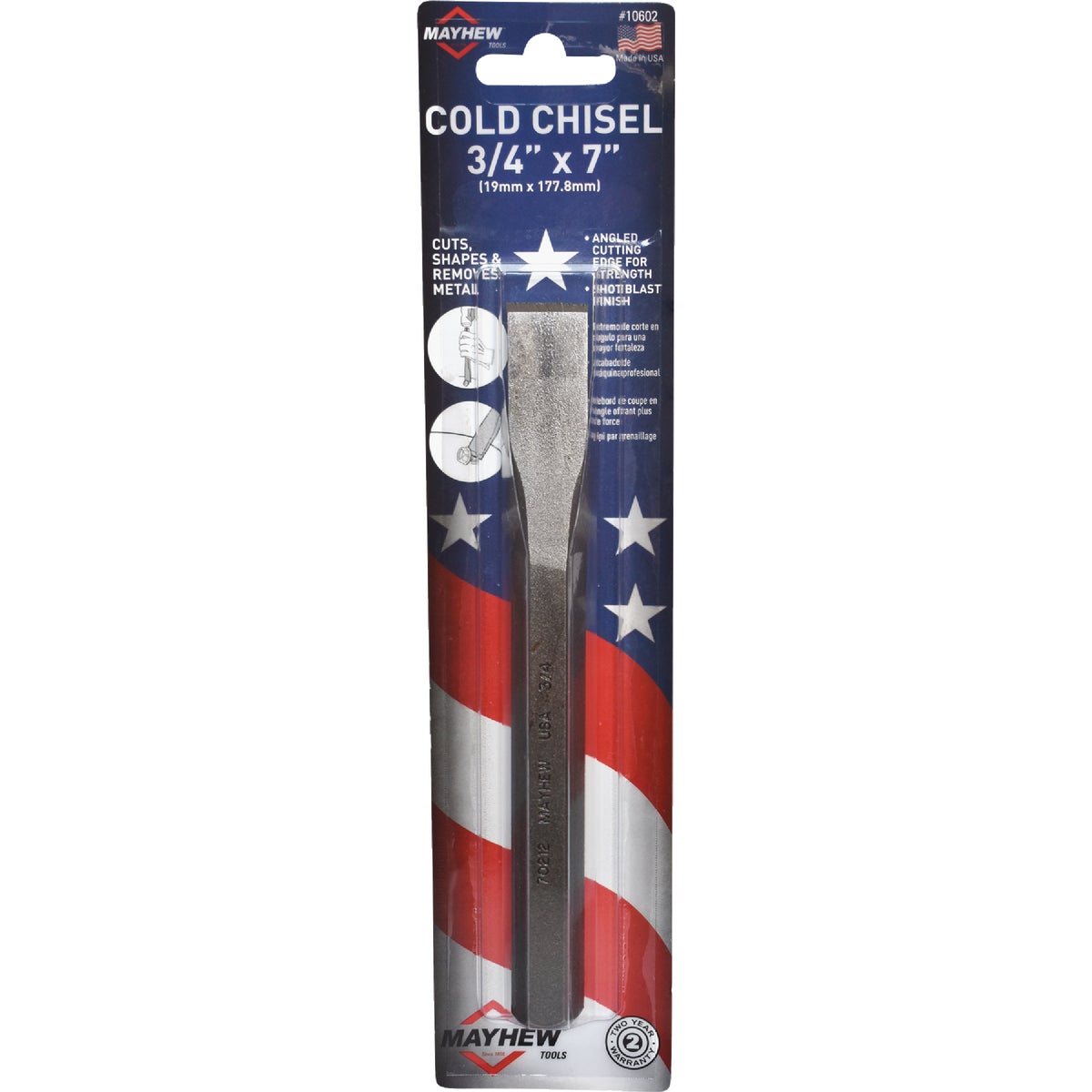 Mayhew Tools 3/4 In. x 7 In. Cold Chisel Image 2