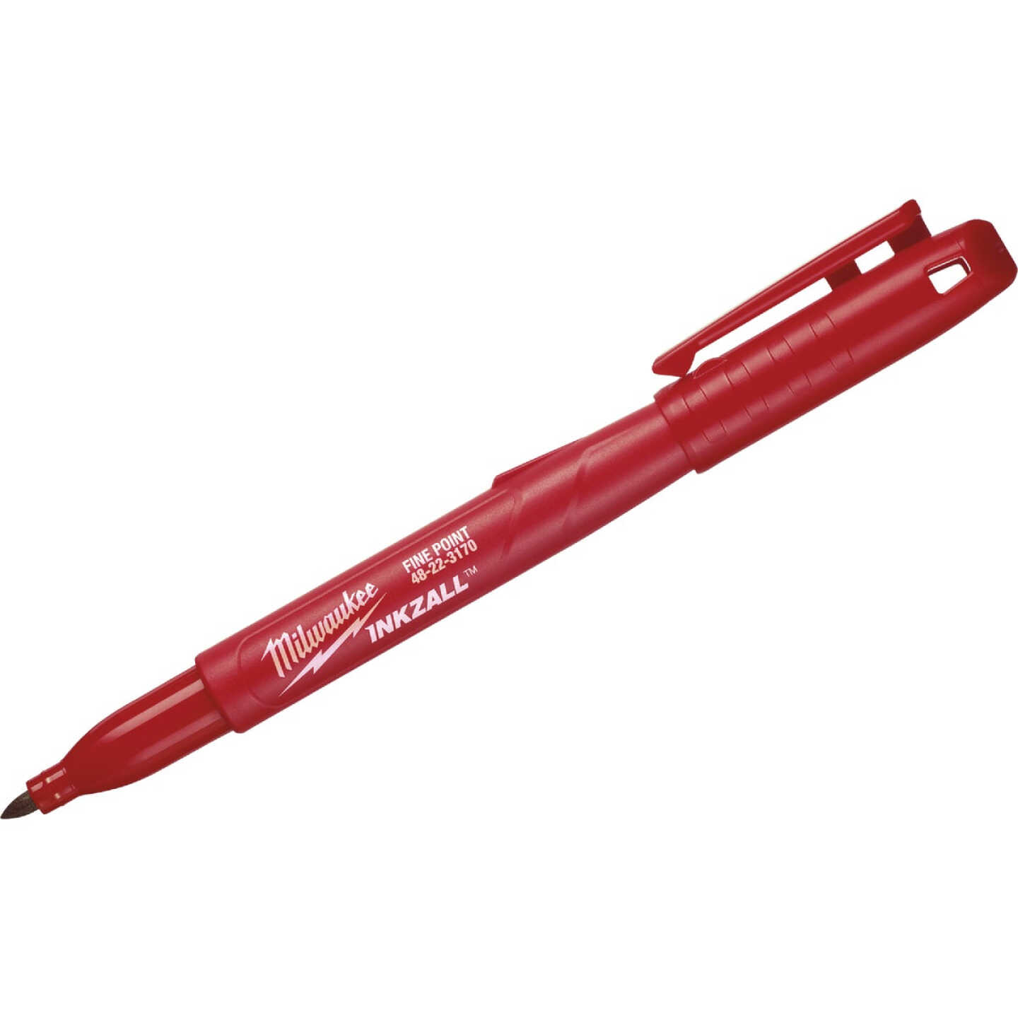 Milwaukee INKZALL Fine Point Red Job Site Marker Image 1