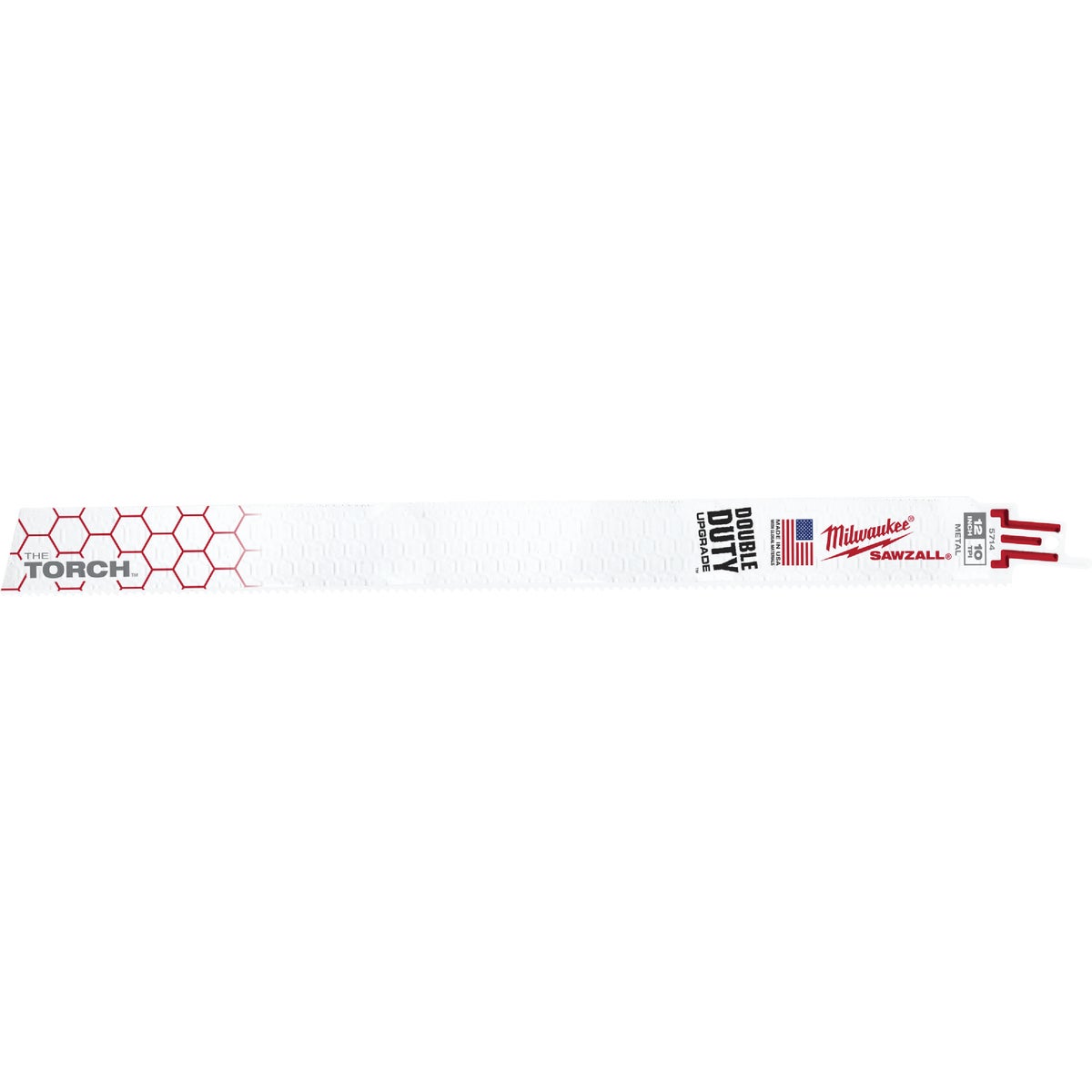 Milwaukee SAWZALL The TORCH 12 In. 10 TPI Metal Demolition Reciprocating Saw Blade (5-Pack) Image 1