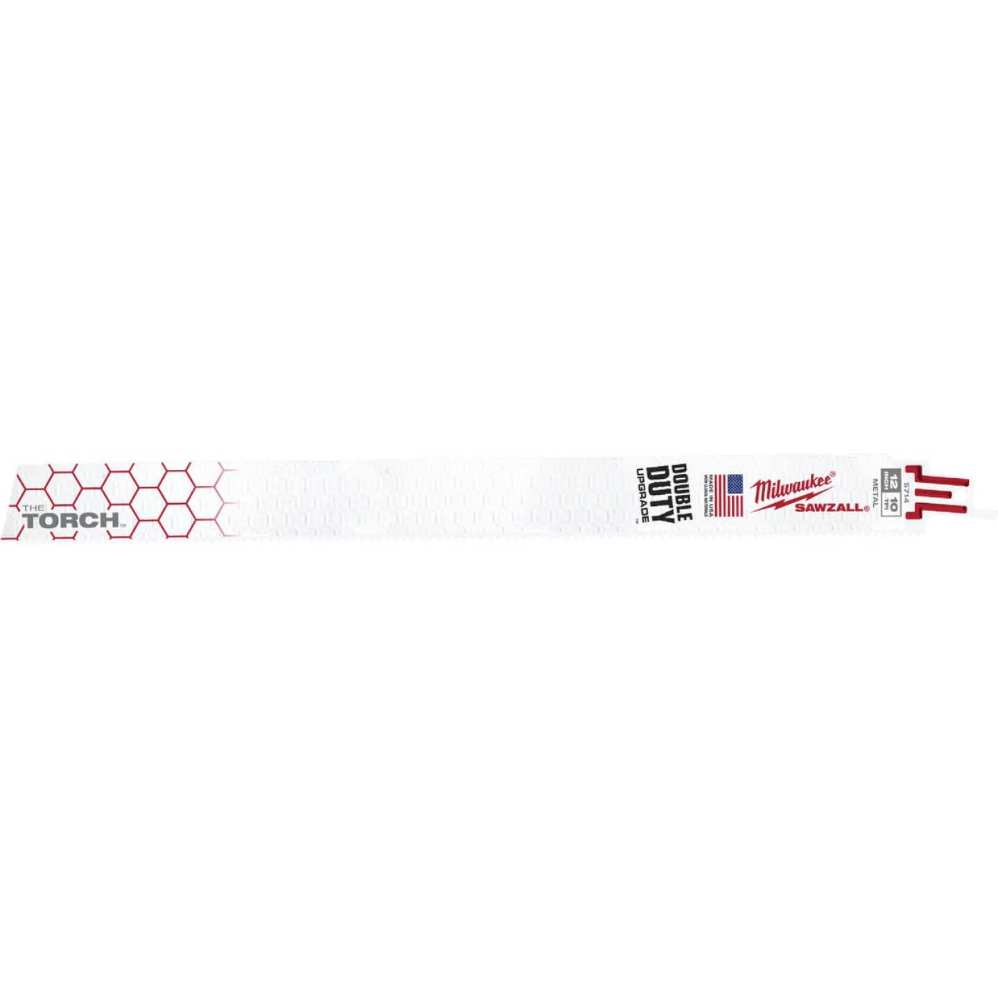 Milwaukee SAWZALL The TORCH 12 In. 10 TPI Metal Demolition Reciprocating Saw Blade (5-Pack) Image 1