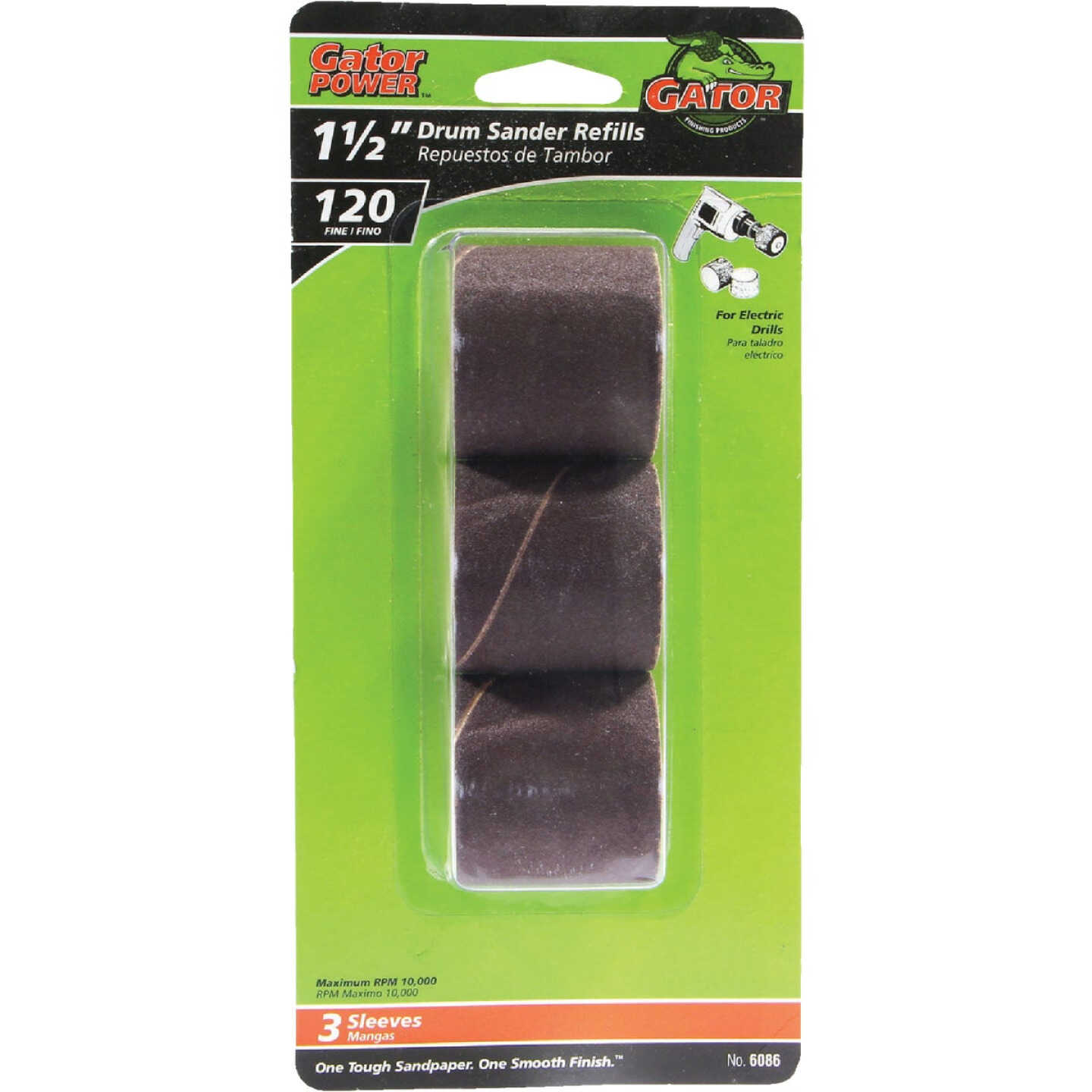 Gator Blade 1-1/2 In. x 1-1/2 In. 120 Grit Drum Sander Refills (3-Pack) Image 1