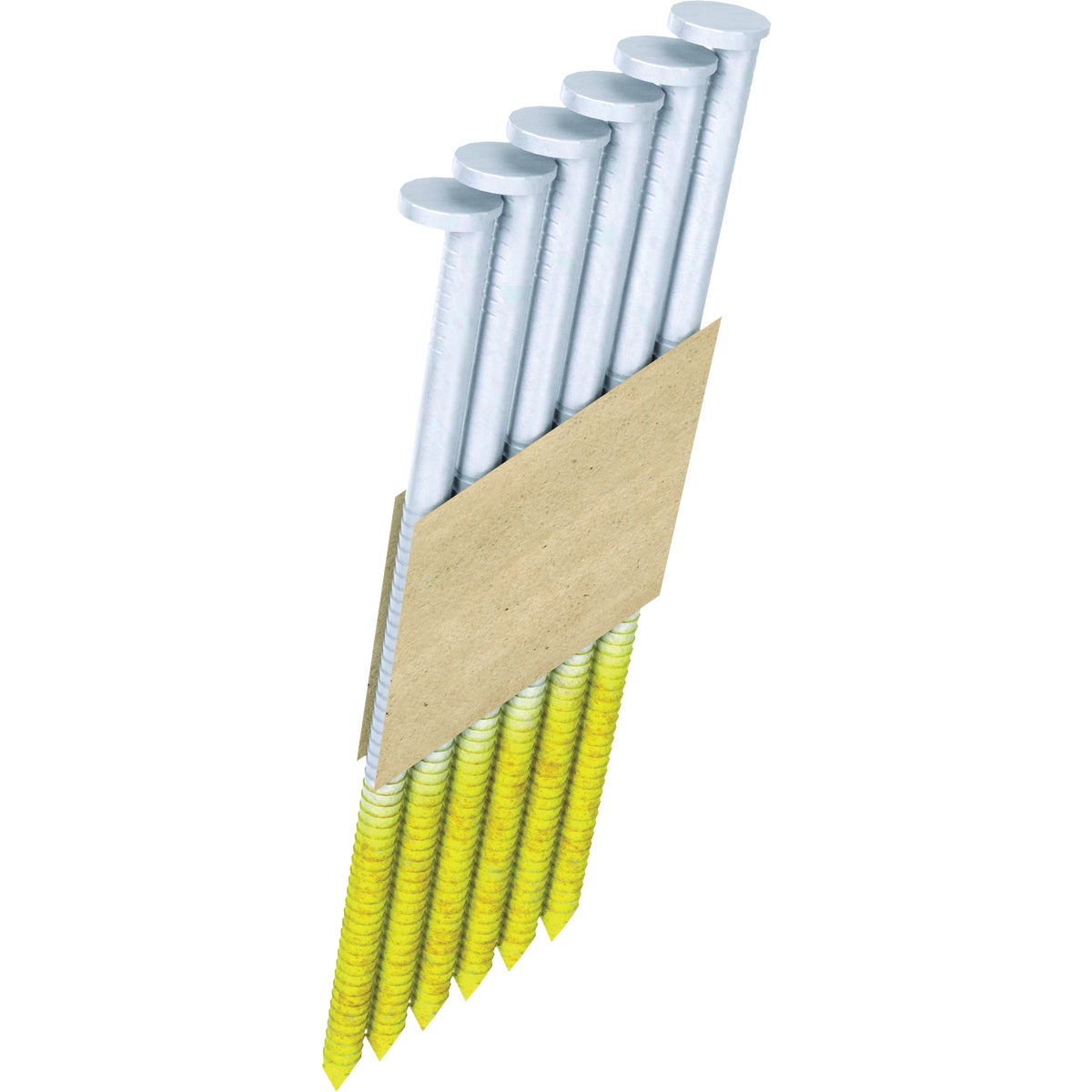 Grip-Rite 3 In. x 0.120 In. 30 Deg. Hot Galvanized Offset Round Head Smooth Shank Paper Tape Collated Framing Nail (2000-Count)