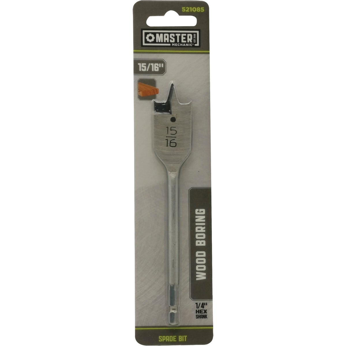 Master Mechanic 15/16 In. Wood Boring Spade Drill Bit Image 1