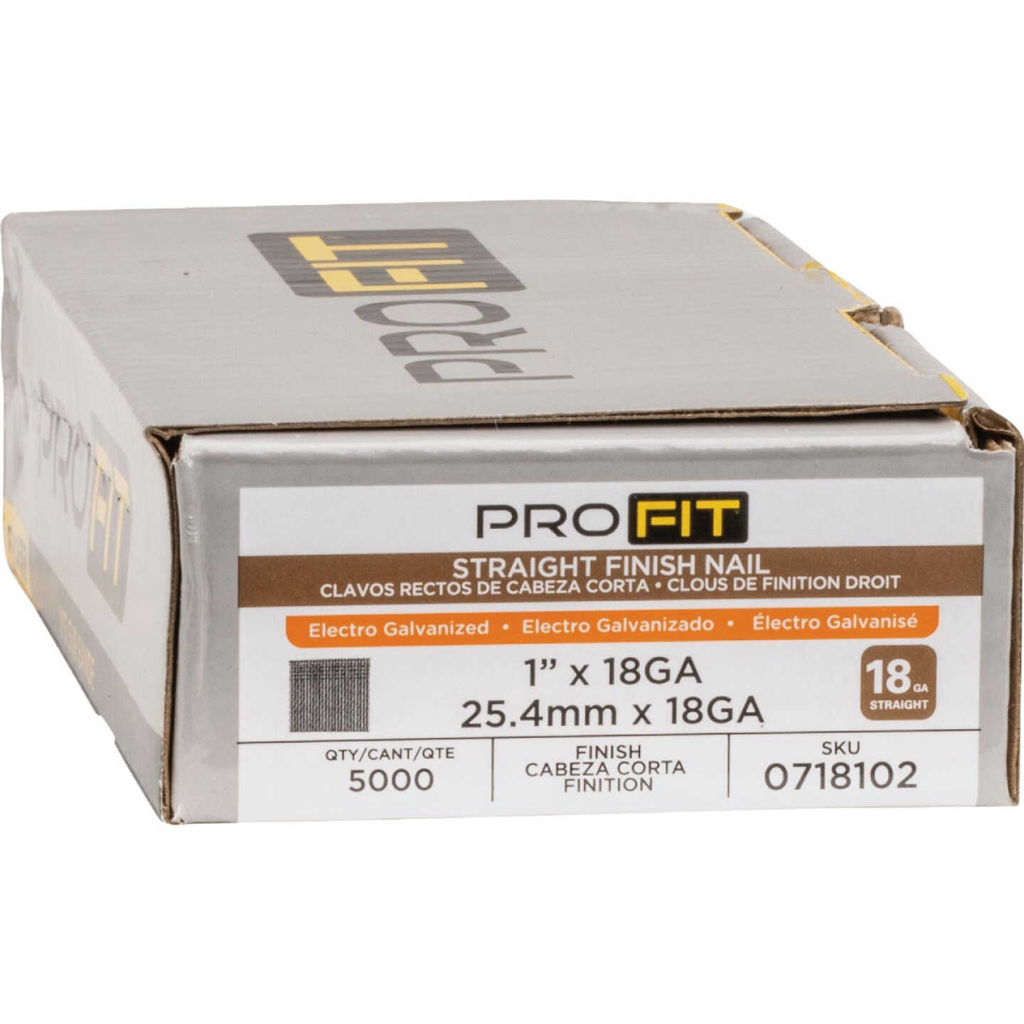 Pro-Fit 1 In. 18 Gauge Electro Galvanized Brad Nail (5000 Ct.) Image 2