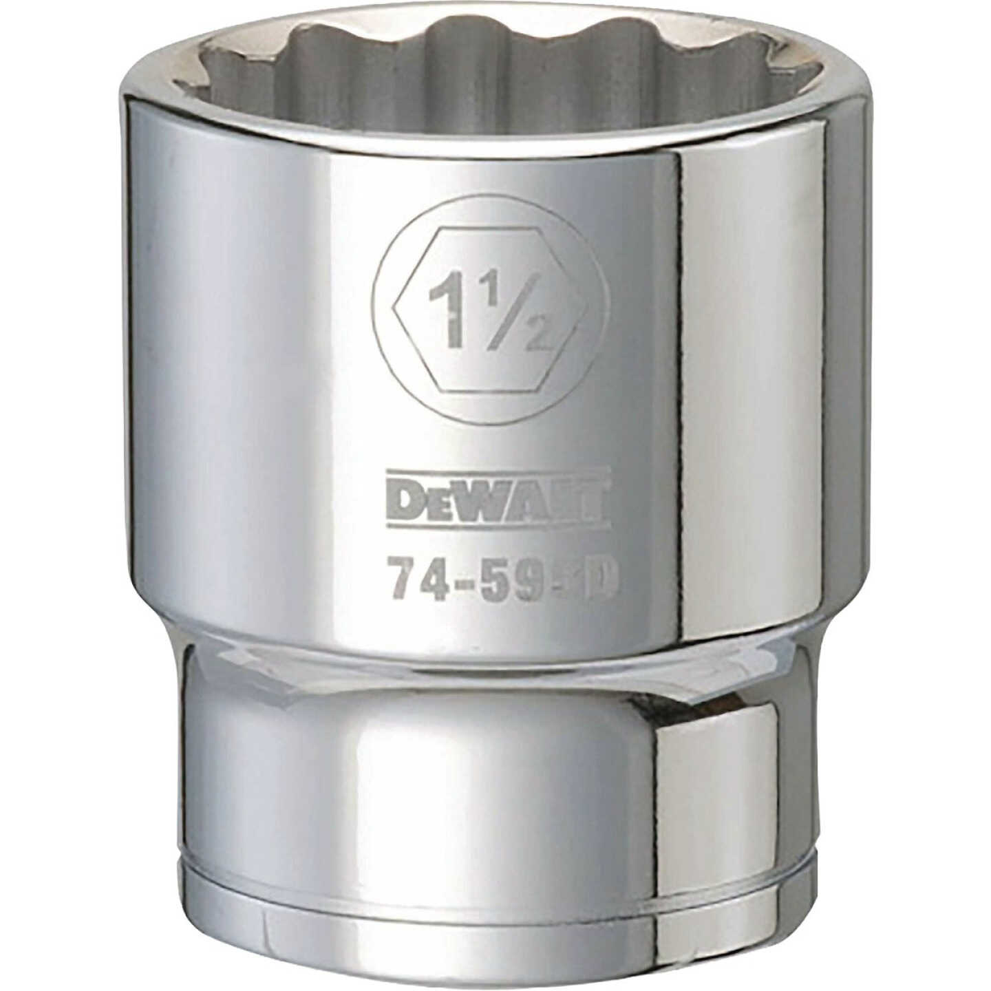 DEWALT 3/4 In. Drive 1-1/2 In. 12-Point Deep Standard Impact Socket Image 1