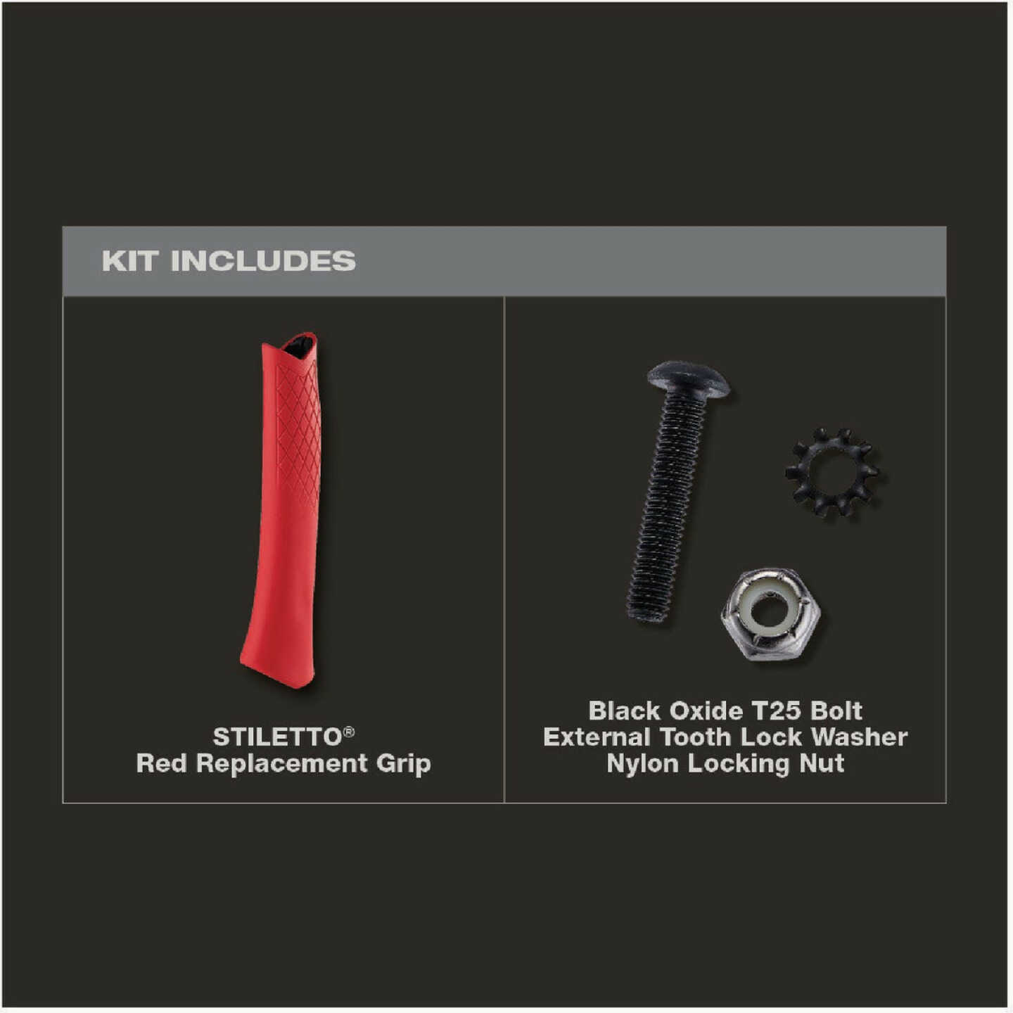 Stiletto Red Replacement Handle Grip Image 3