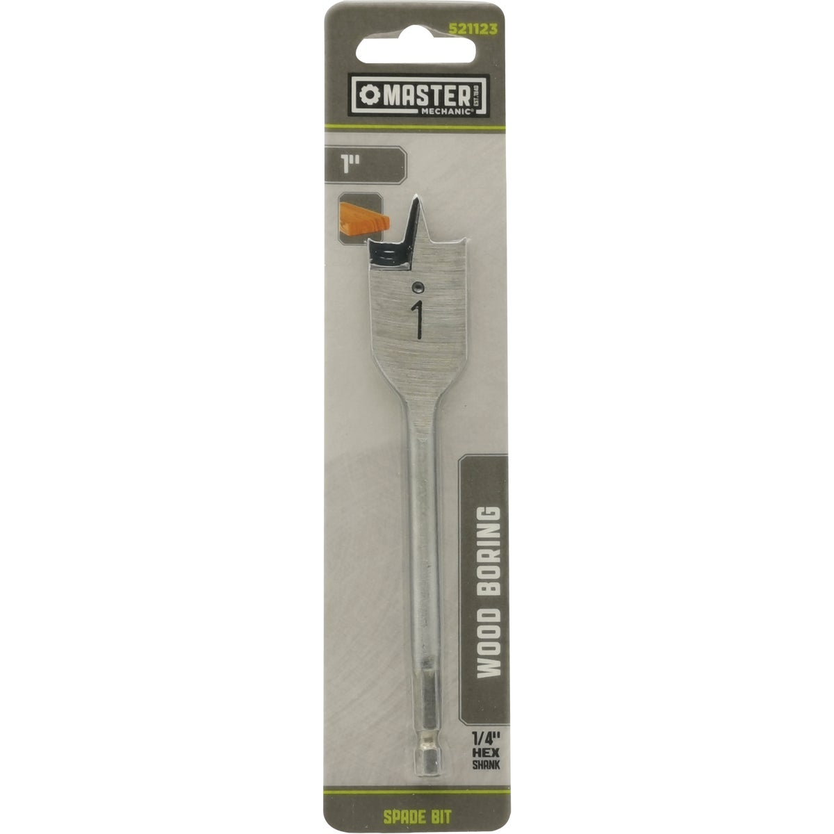 Master Mechanic 1 In. Wood Boring Spade Drill Bit