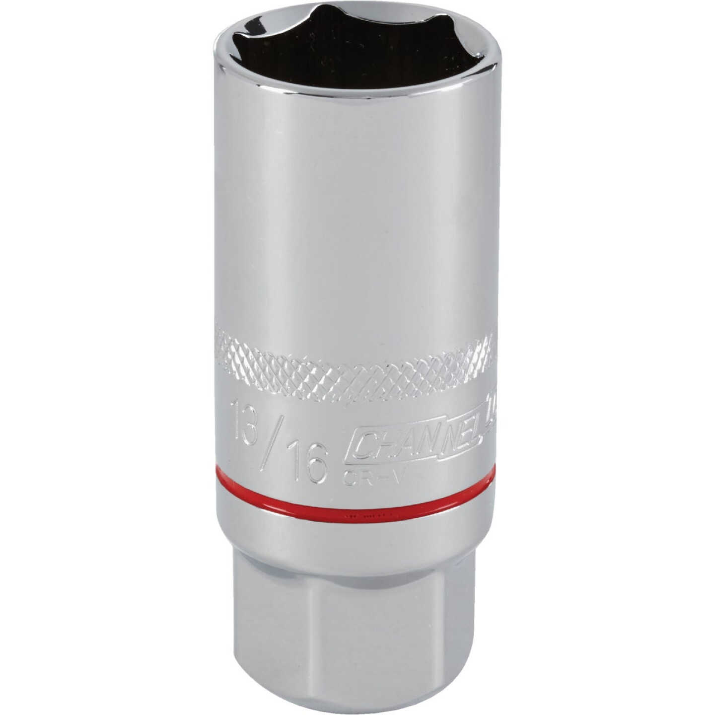 Channellock 3/8 In. Drive 13/16 In. 6-Point Standard Spark Plug Socket Image 1