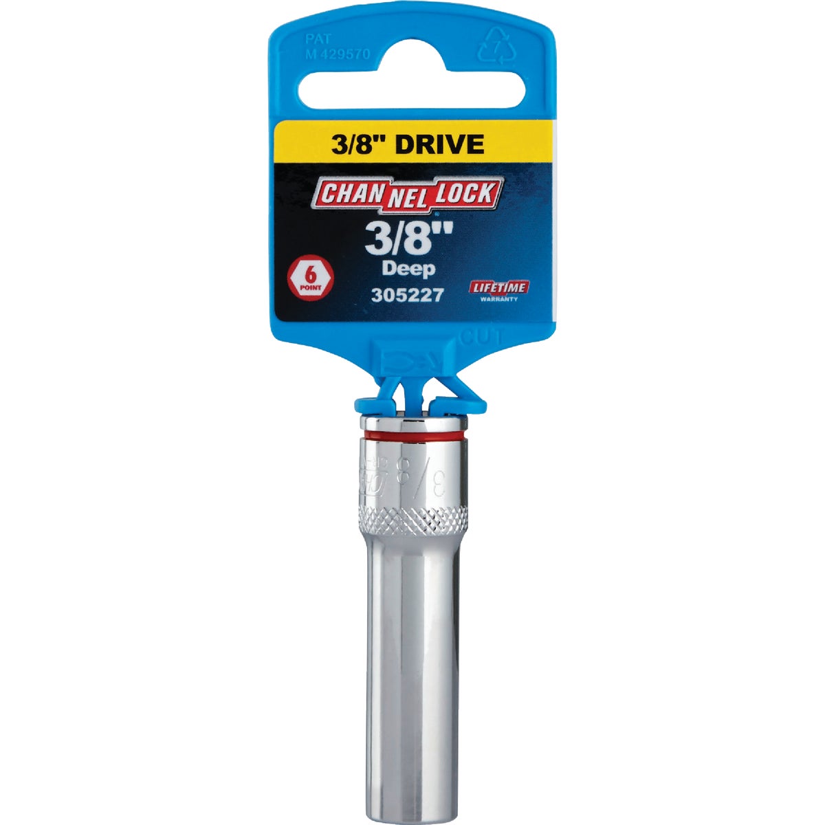 Channellock 3/8 In. Drive 3/8 In. 6-Point Deep Standard Socket Image 2