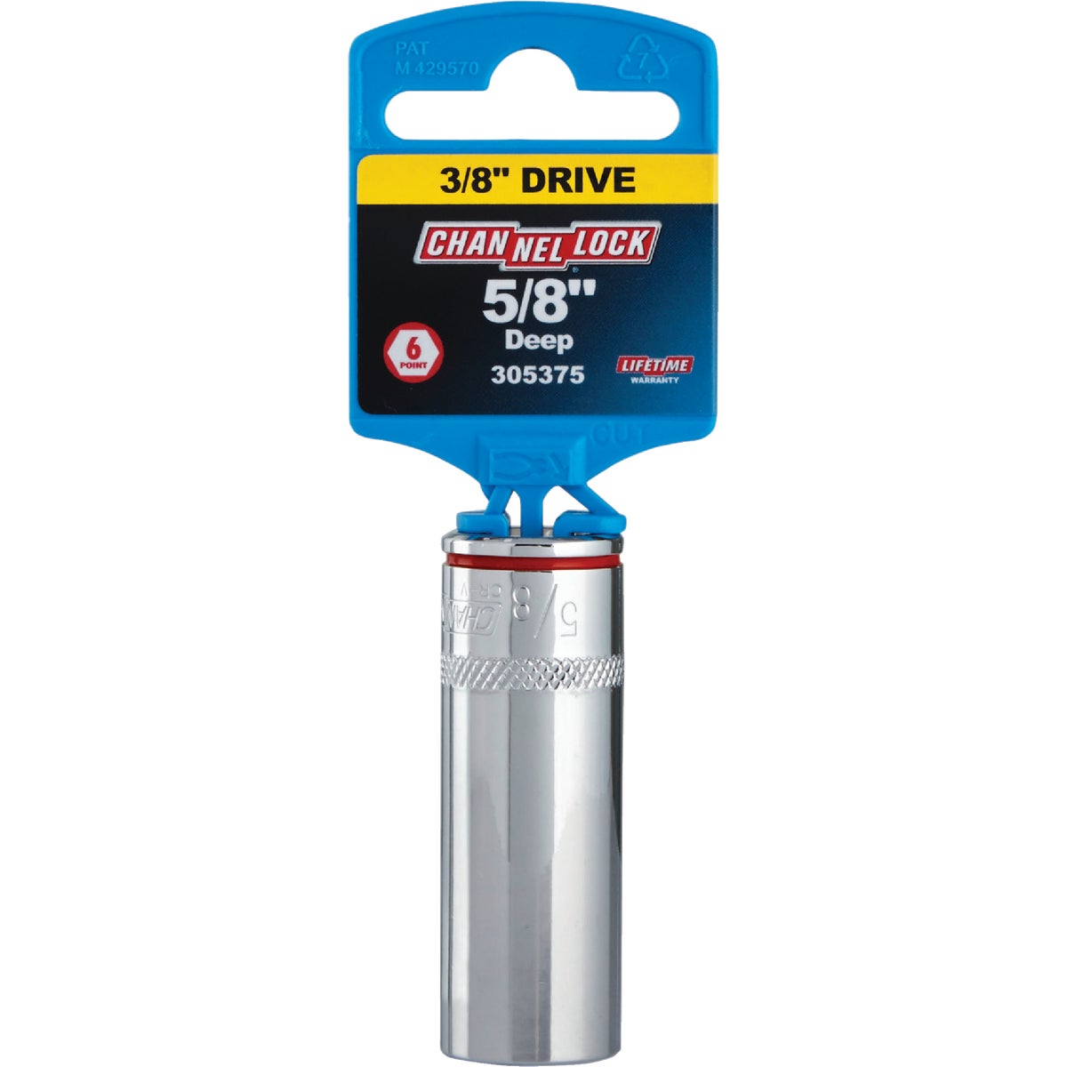 Channellock 3/8 In. Drive 5/8 In. 6-Point Deep Standard Socket Image 2