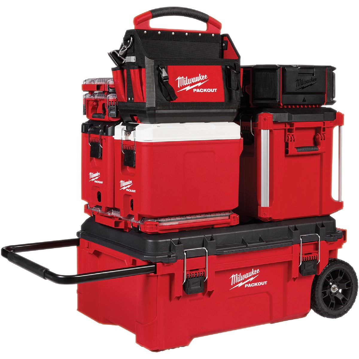 Milwaukee PACKOUT Dual Stack Top Rolling Tool Chest, 250 Lb. Capacity Image 5
