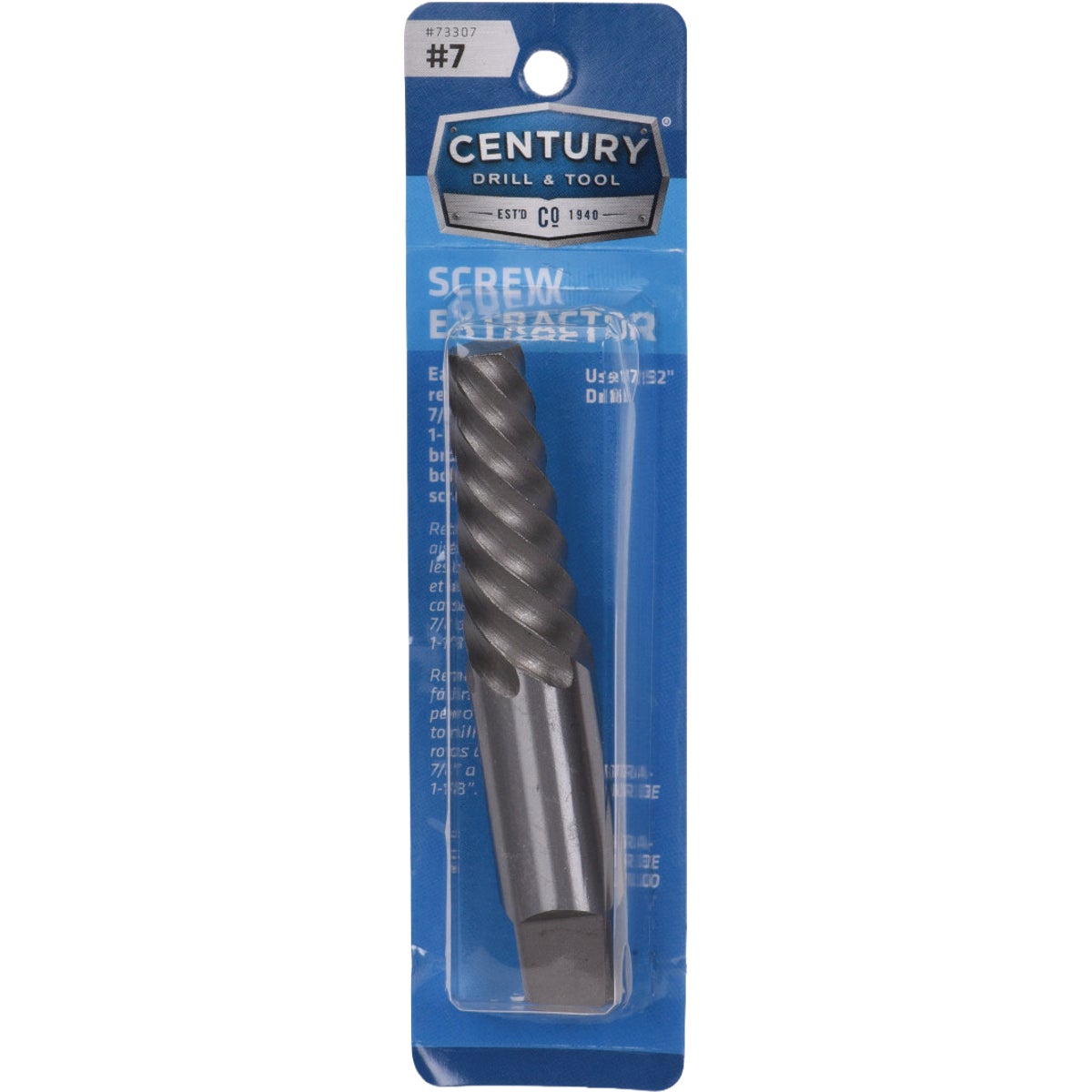 Century Drill & Tool #7 Spiral Flute Screw Extractor Image 2