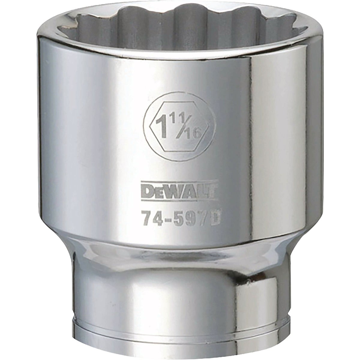 DEWALT 3/4 In. Drive 1-11/16 In. 12-Point Deep Standard Socket
