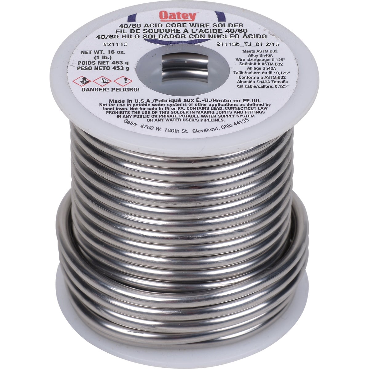Oatey 1 Lb. 40/60 Acid Core Wire Solder