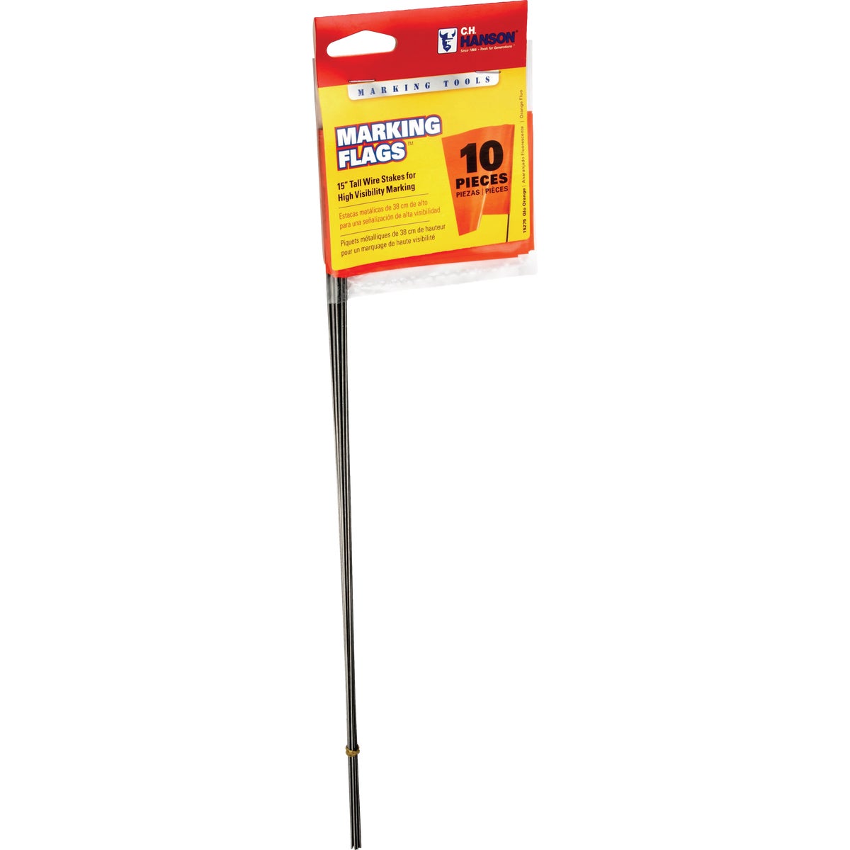 C.H. Hanson 15 In. Marking Flags (10-Pack)