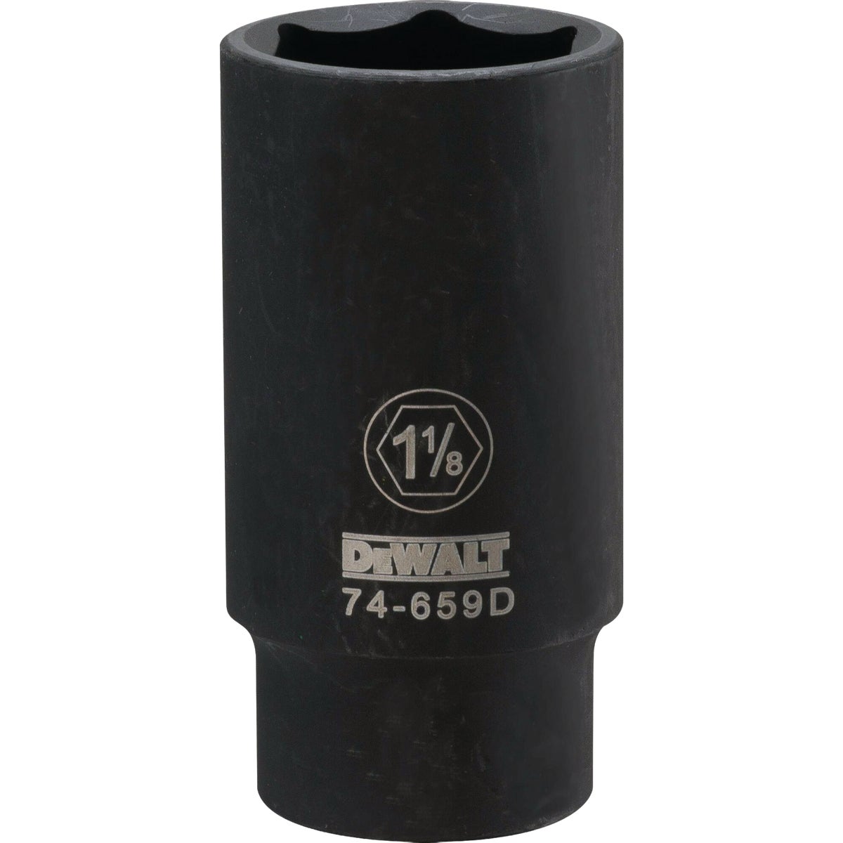 DEWALT 1/2 In. Drive 1-1/8 In. 6-Point Deep Standard Impact Socket