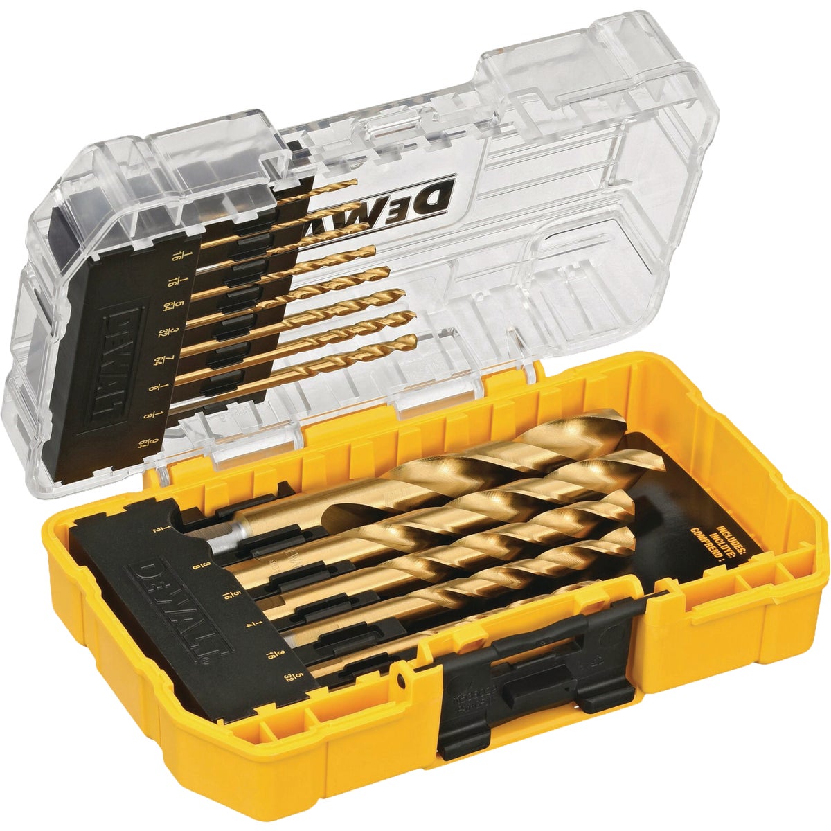 DEWALT Titanium Nitride Coating Impact Ready Drill Bit Set with Toughcase+ System (14-Piece) Image 3