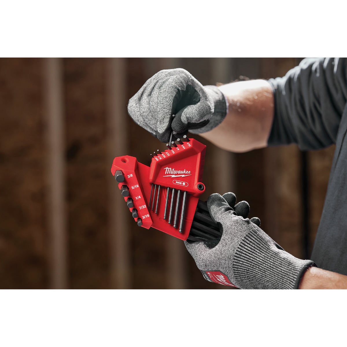Milwaukee SAE Ball-End L-Style Hex Key Set (13-Piece) Image 4