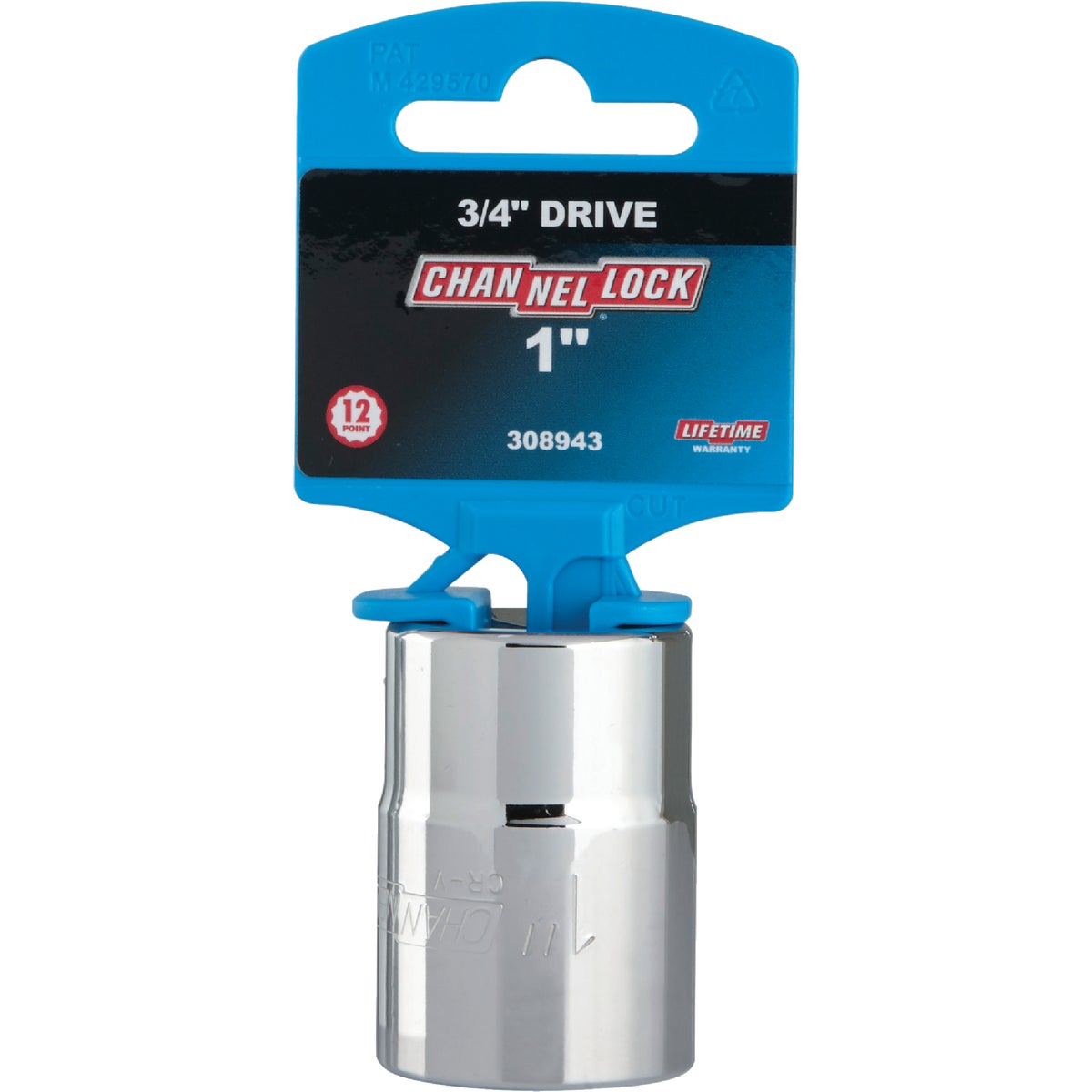 Channellock 3/4 In. Drive 1 In. 12-Point Shallow Standard Socket Image 2