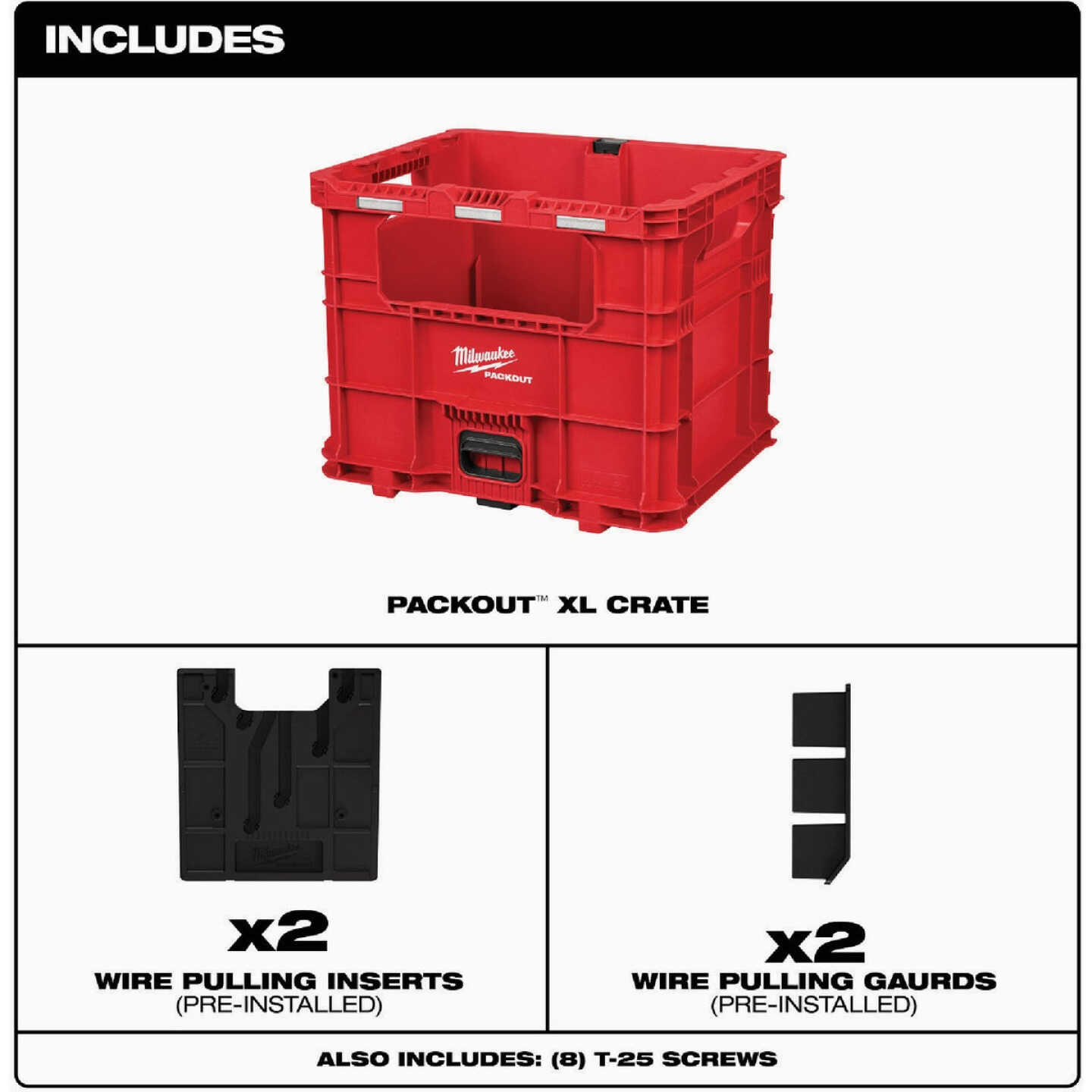 Milwaukee PACKOUT XL Wire Pulling Crate Image 5