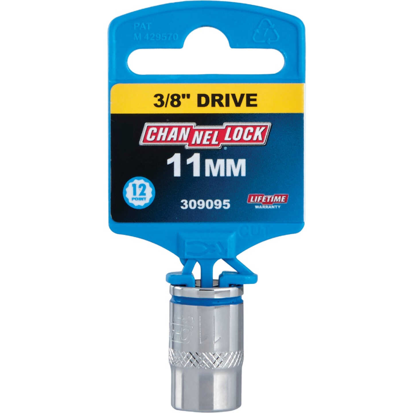 Channellock 3/8 In. Drive 11 mm 12-Point Shallow Metric Socket Image 2