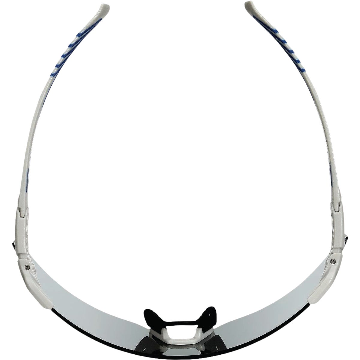 3M Blue/White Frame Safety Glasses with Mirrored Lenses Image 5