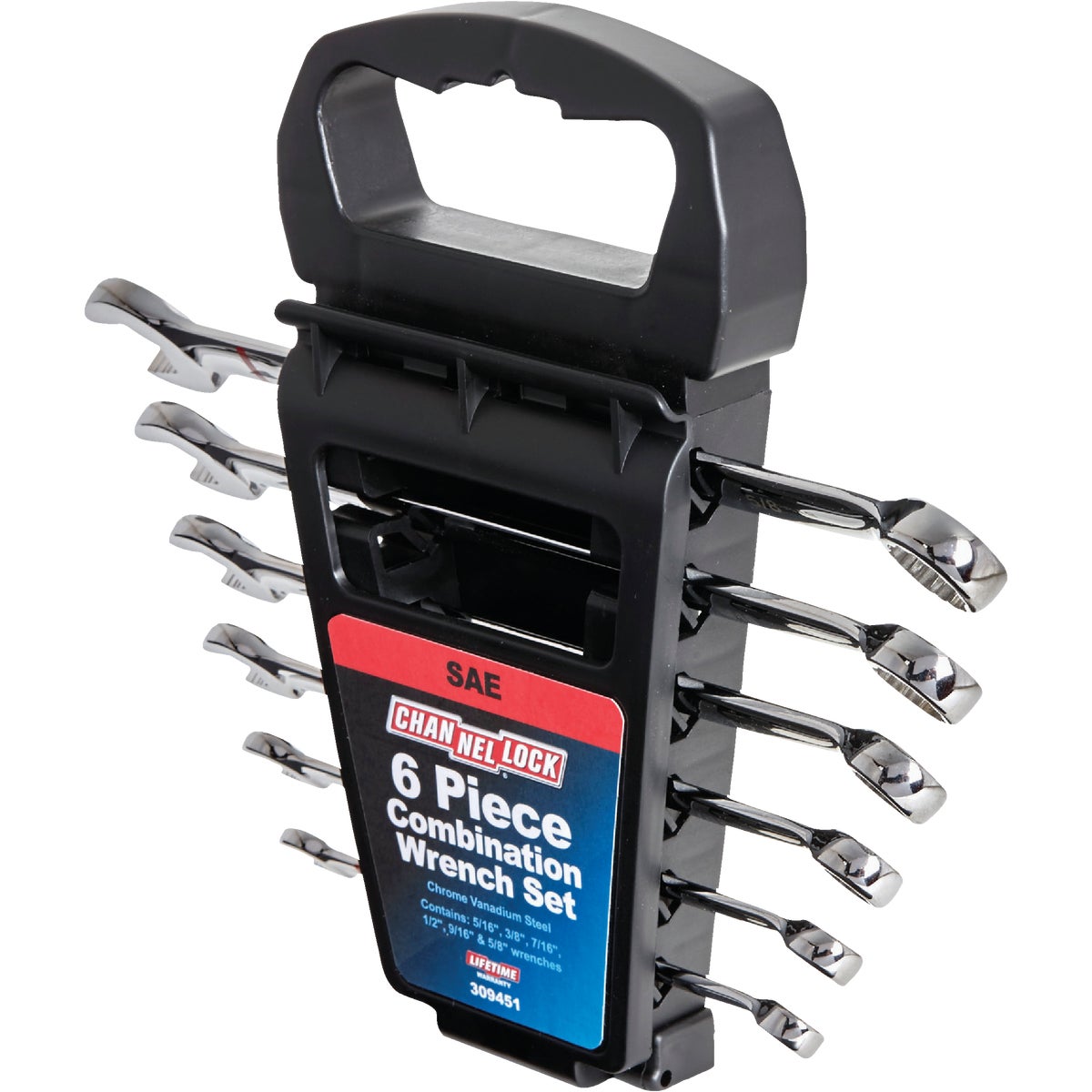 Channellock Standard 12-Point Combination Wrench Set (6-Piece) Image 3