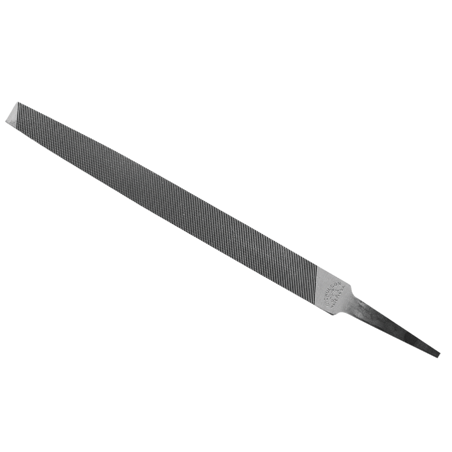 Nicholson 8 In. Flat Bastard File without Handle Image 1