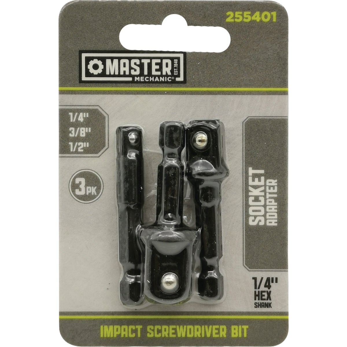 Master Mechanic Impact Socket Adapter Set (3-Piece)