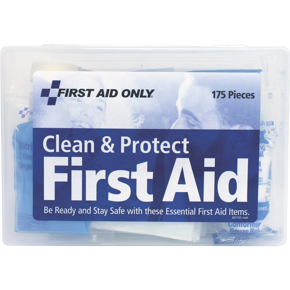 First Aid Only First Aid Kit with Plastic Case (175-Piece) Image 2