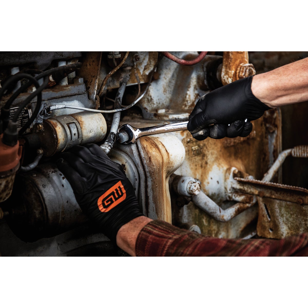 Gearwrench SAE 12-Point Ratcheting Combination Wrench Set (7-Piece) Image 2